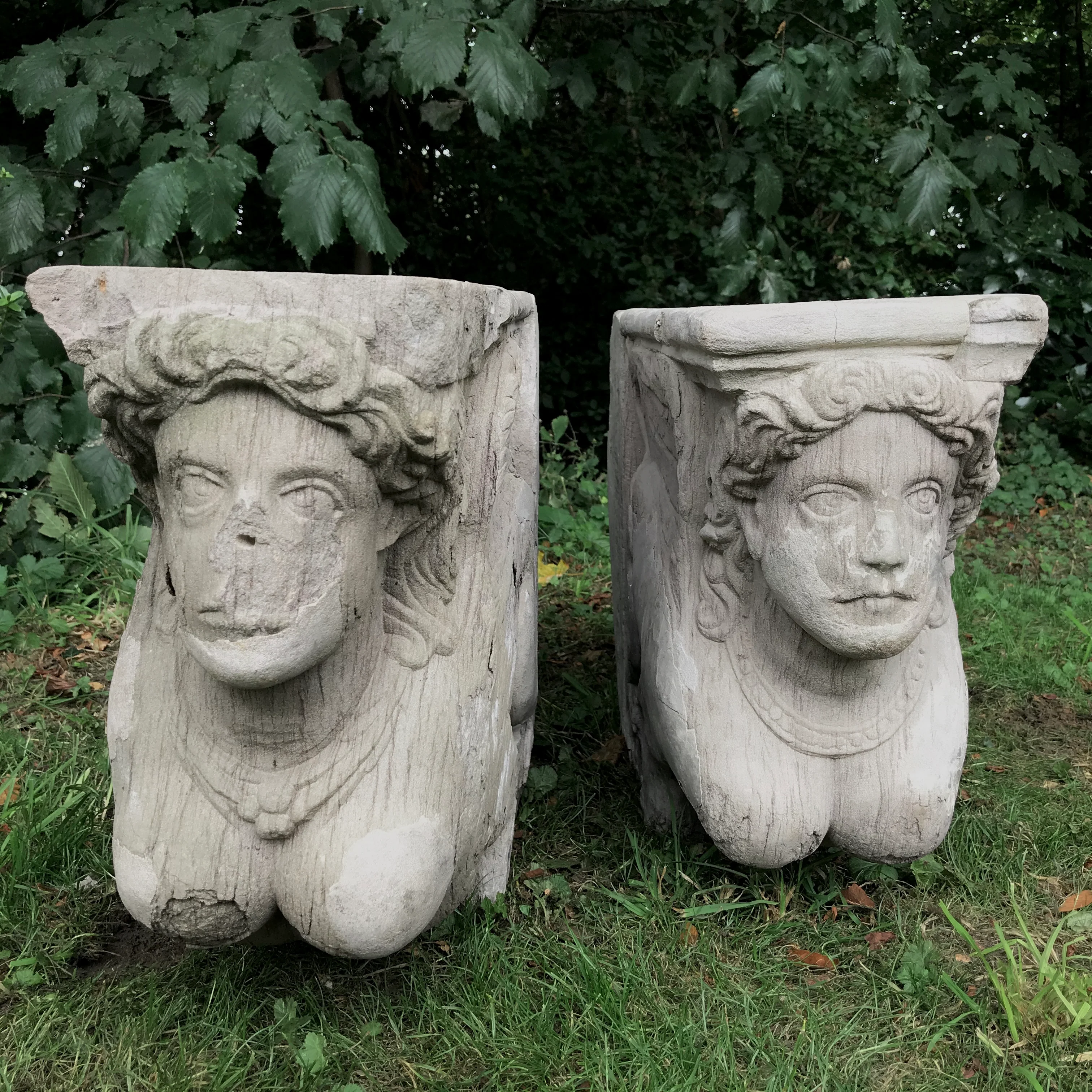 17th Century Belgian Castle Harpy Corbels - Image 13