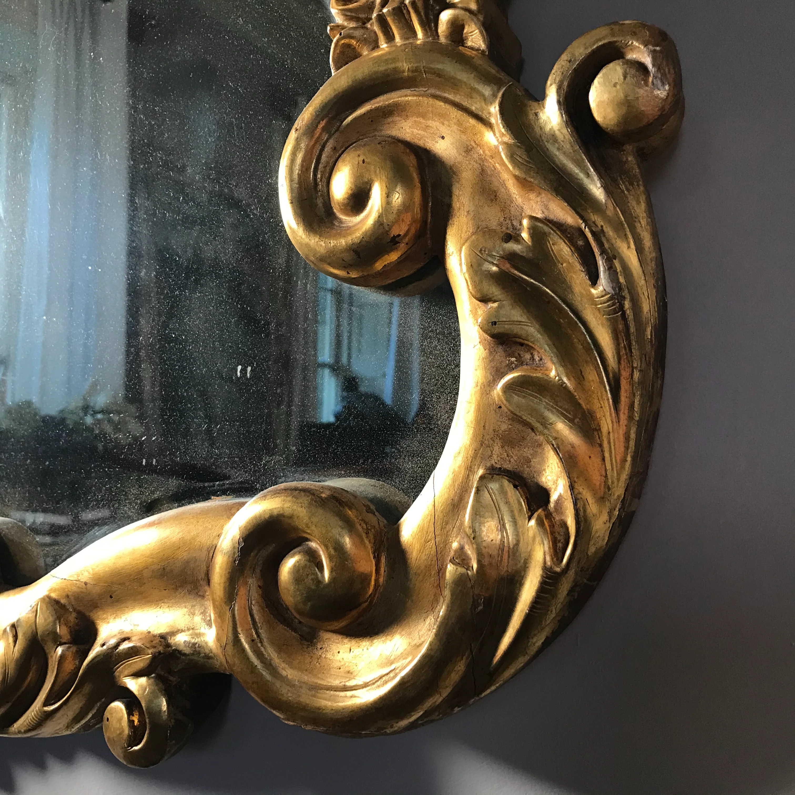 Gilded Italian Mirror c.1780 - Image 4