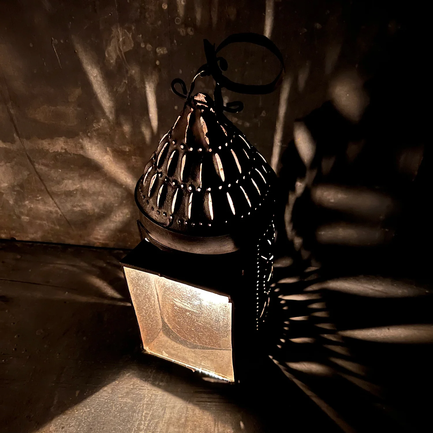 18th Century Iron Pendant Lantern M - Image 11