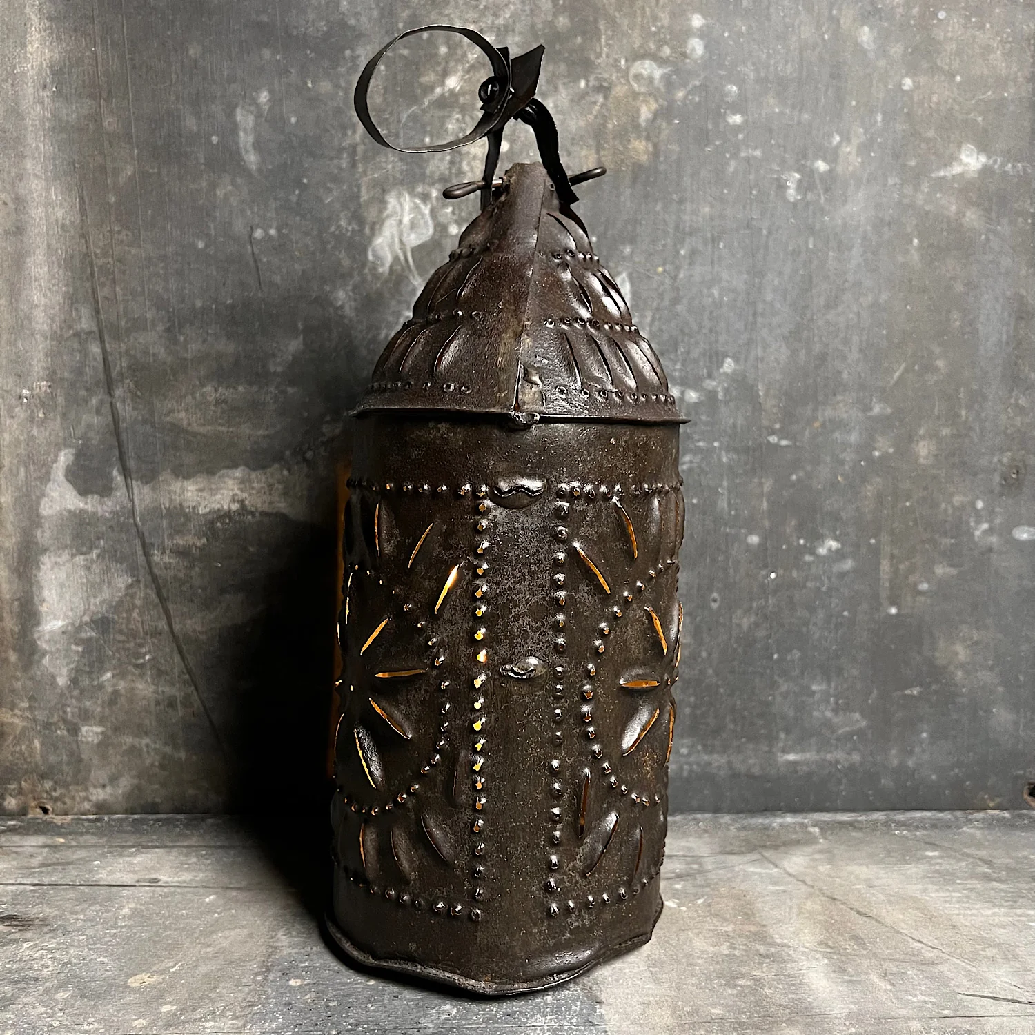 18th Century Iron Pendant Lantern M - Image 8