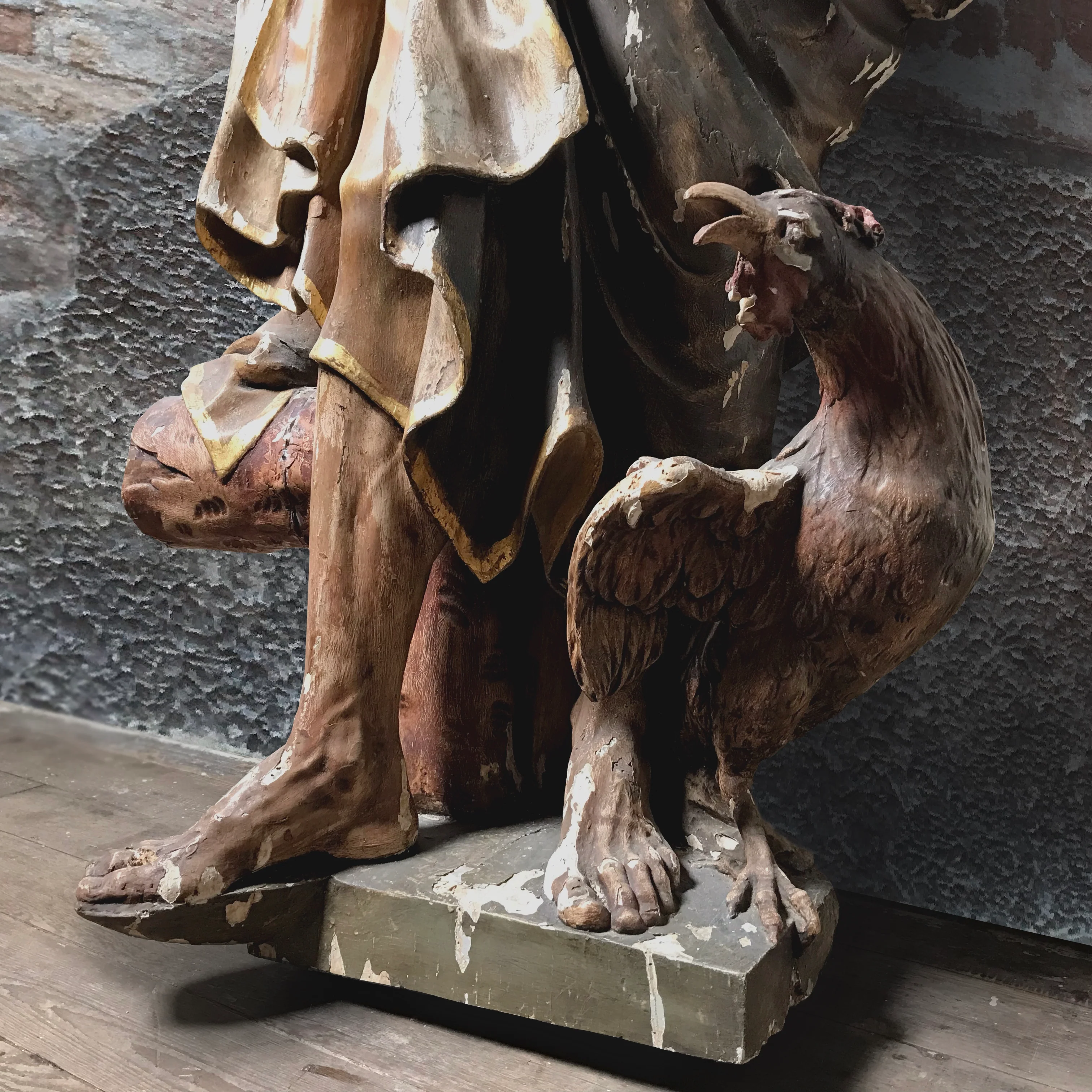 Life-size Early 17th C. Baroque Sevillian Spanish School ‘Encarnación’ Sculpture of Saint Peter - Image 8
