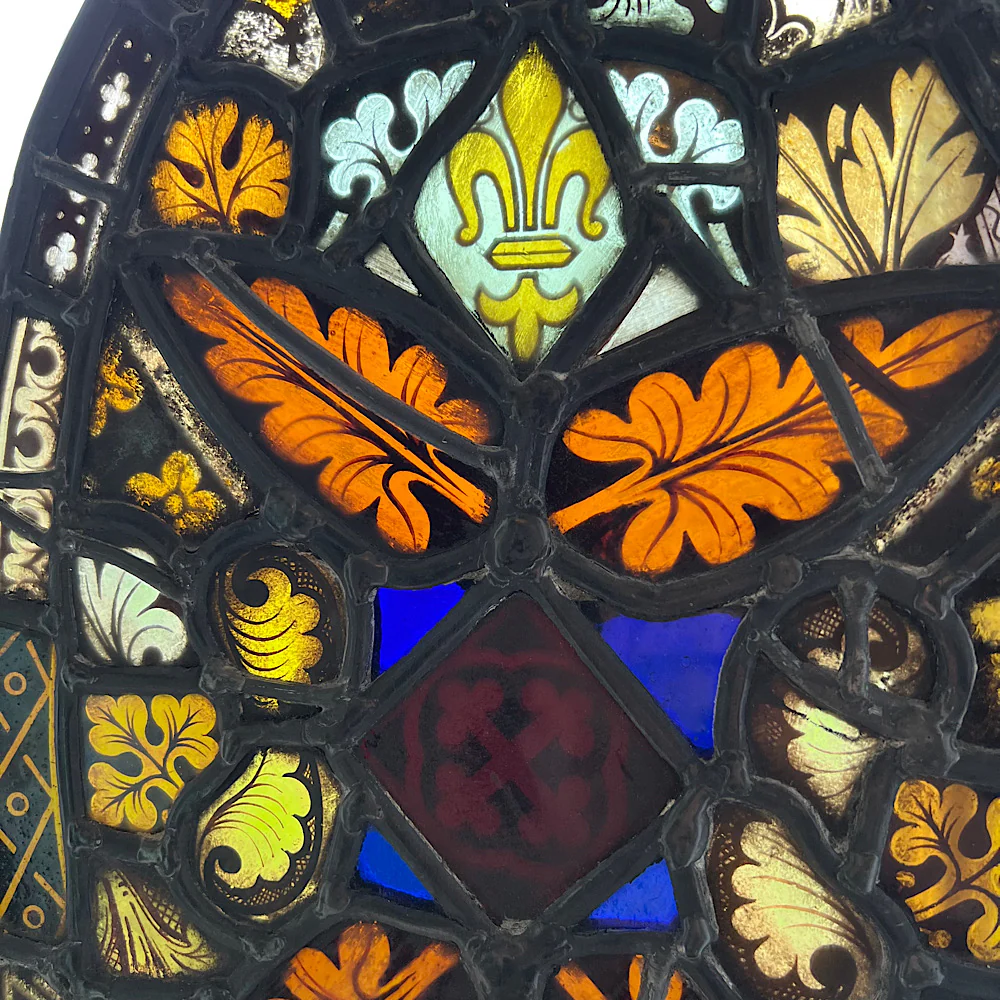 18th Century Medieval Stained Glass Window Roundel - Image 18