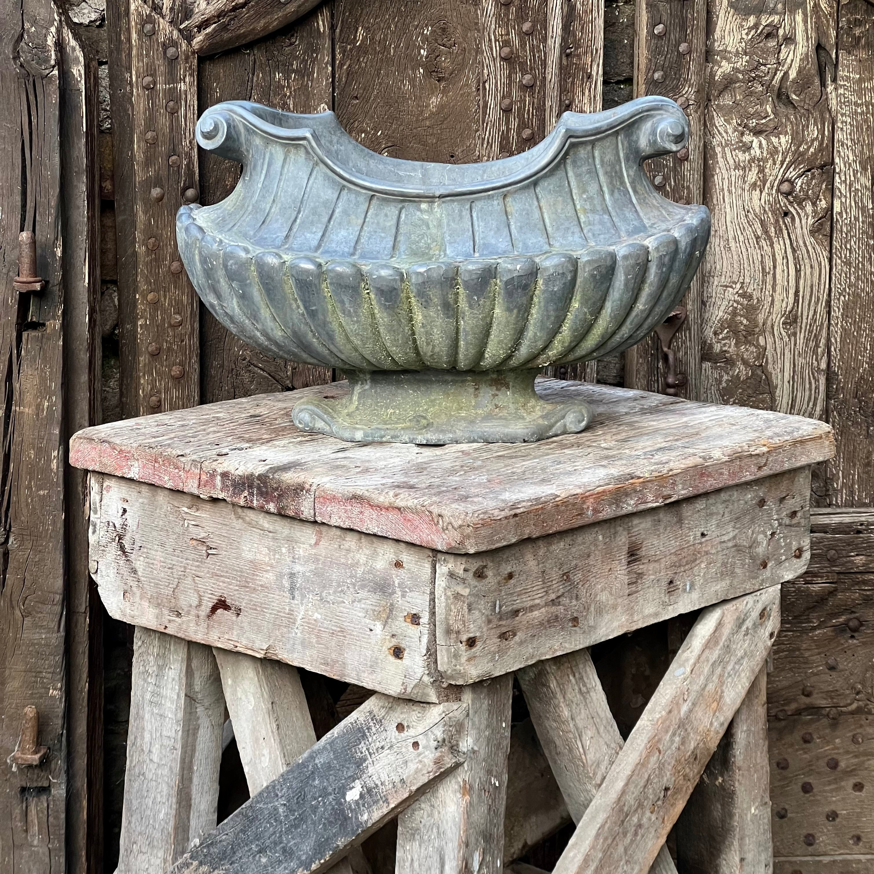 19th C. Neoclassical Lead Planter - Image 2