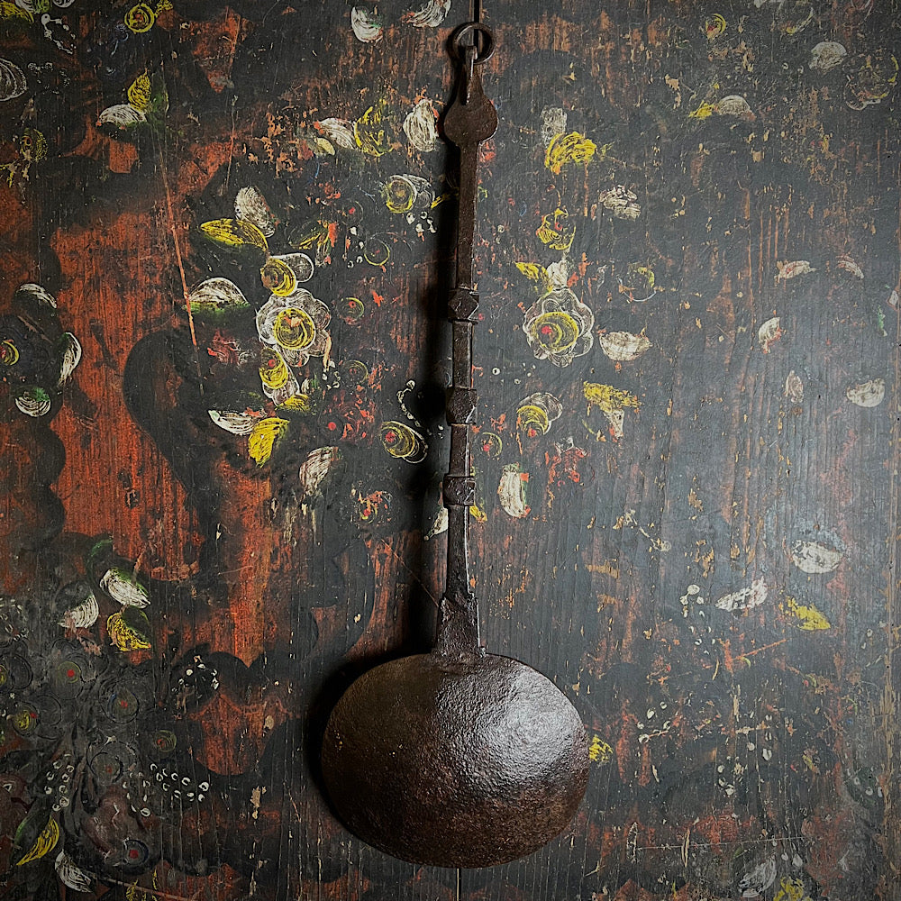 An Important 17th Century Wrought Iron Ladle - Image 6