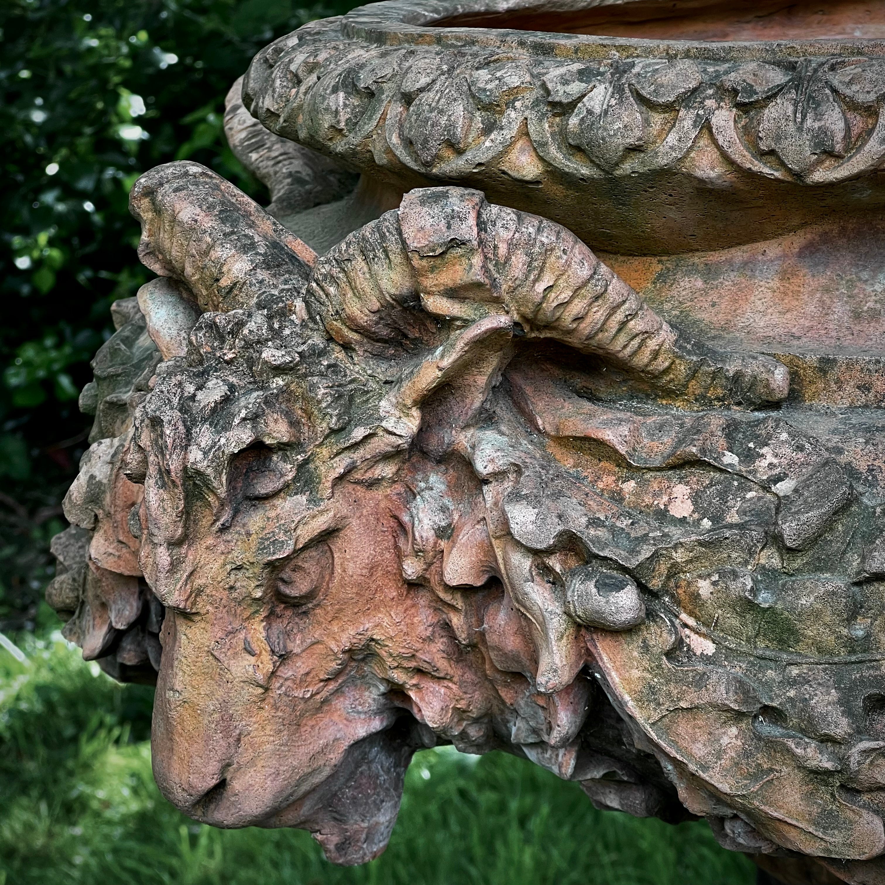 An Italian Neoclassical Style Terracotta Centrepiece Urn with Plinth - Image 12