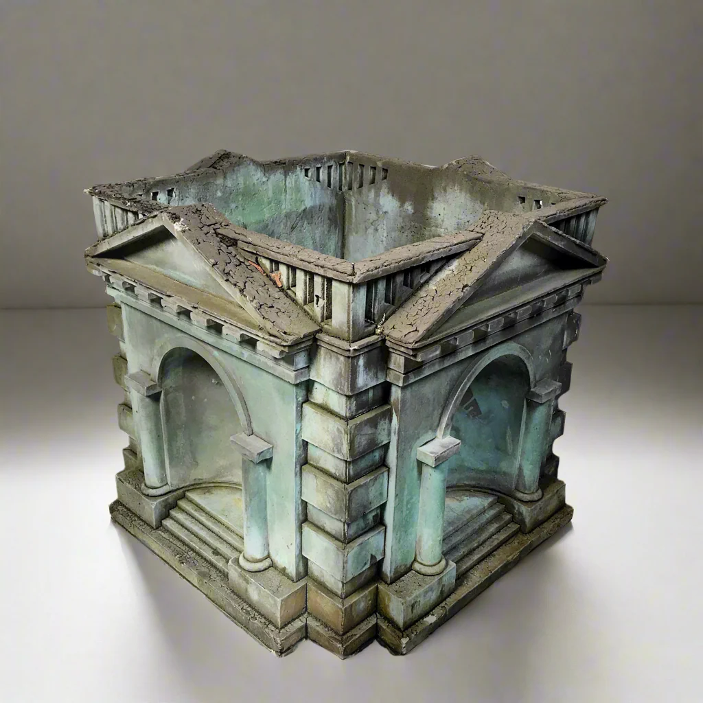 Architects’ Model of a Palladian Temple Early-Mid 20th Century - Image 2
