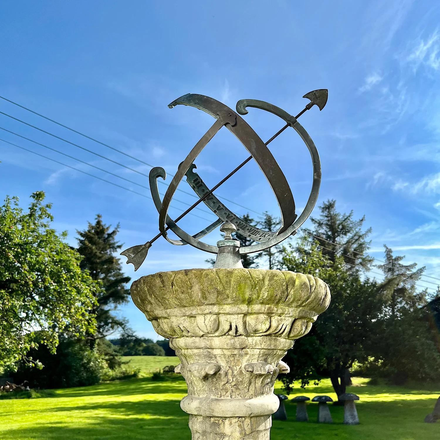 Armillary Sphere on Baluster Form Classical Pedestal - Image 5