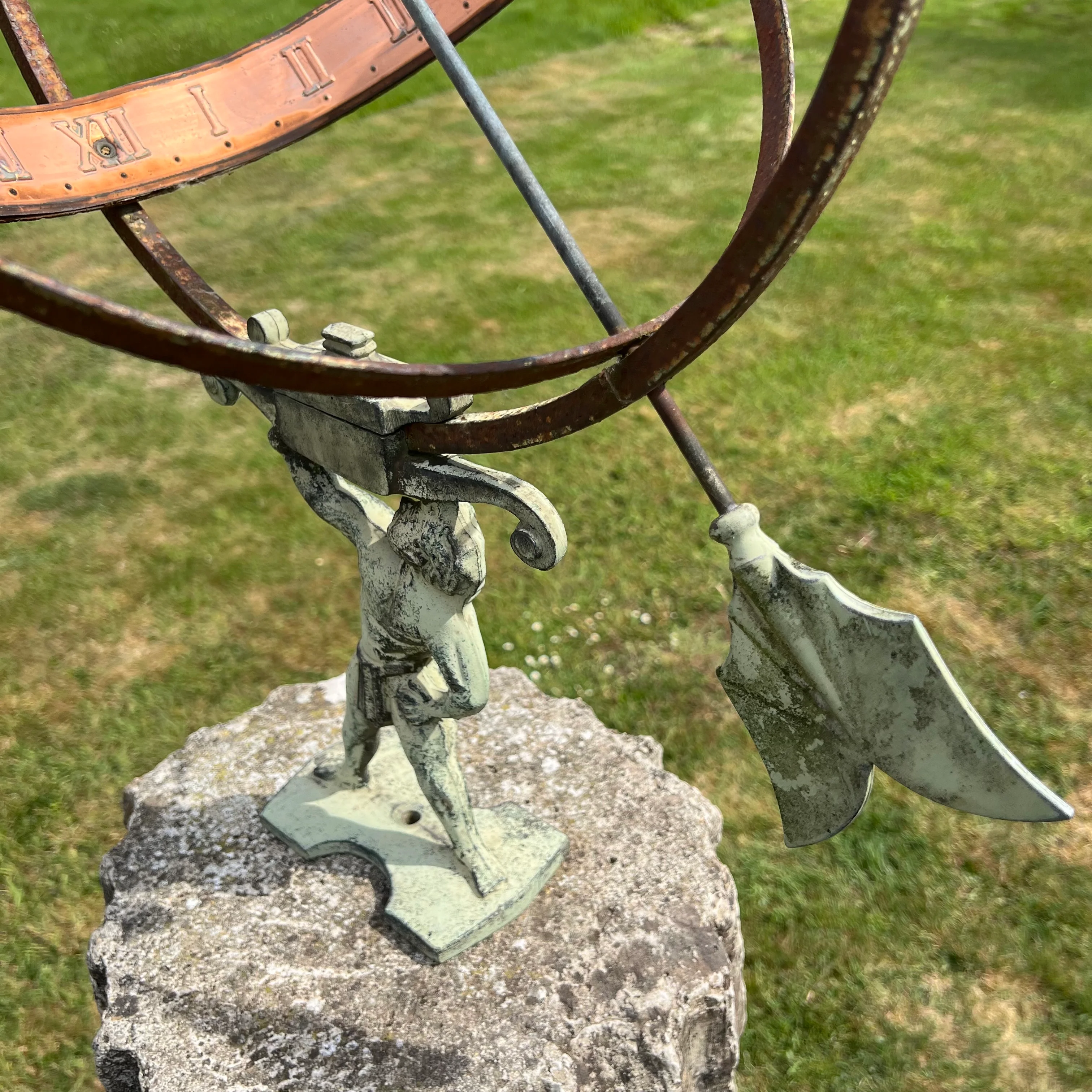 Armillary Sphere Sundial on Roman Column - Image 5