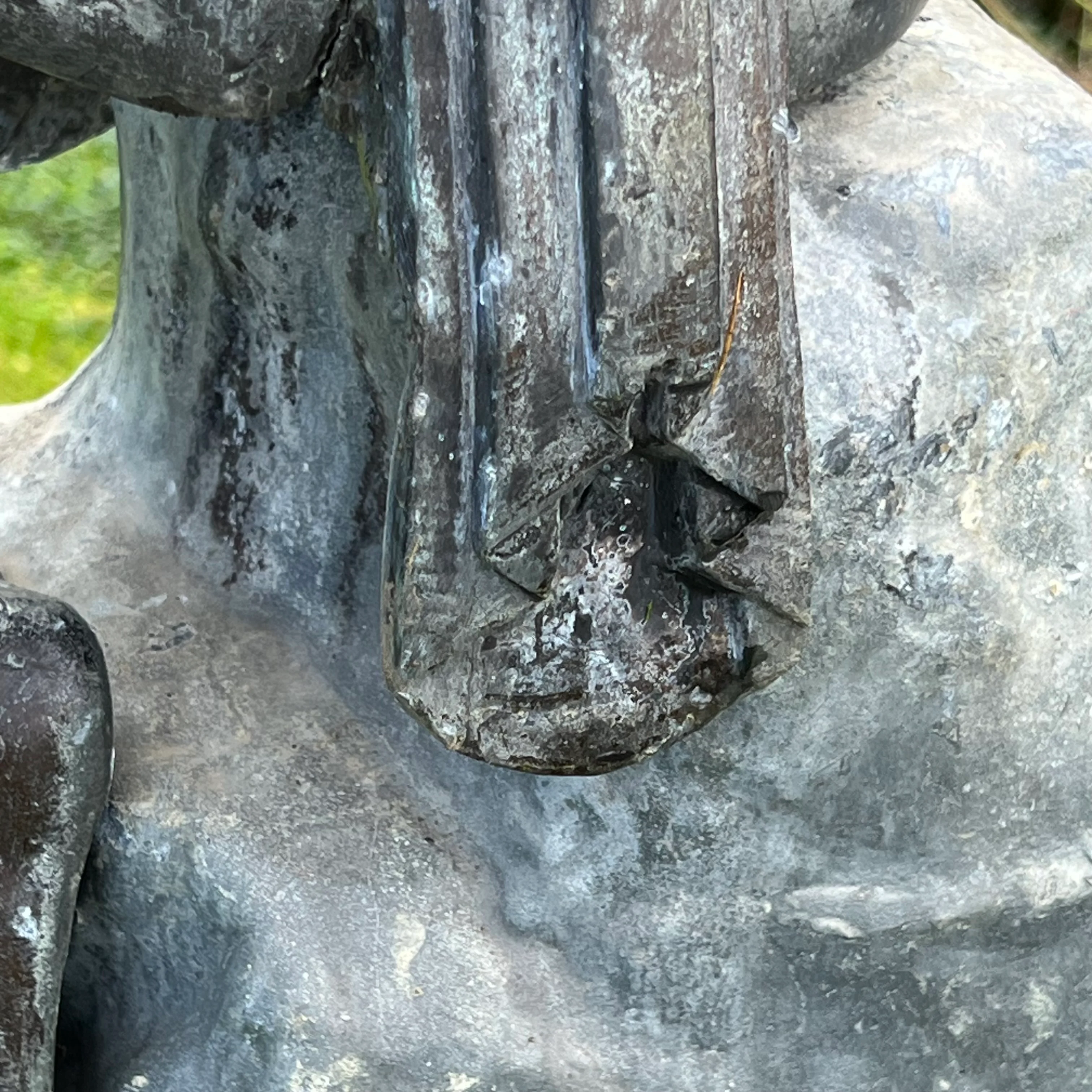 Art Deco Seated Female Figure Lead Fountain - Image 18