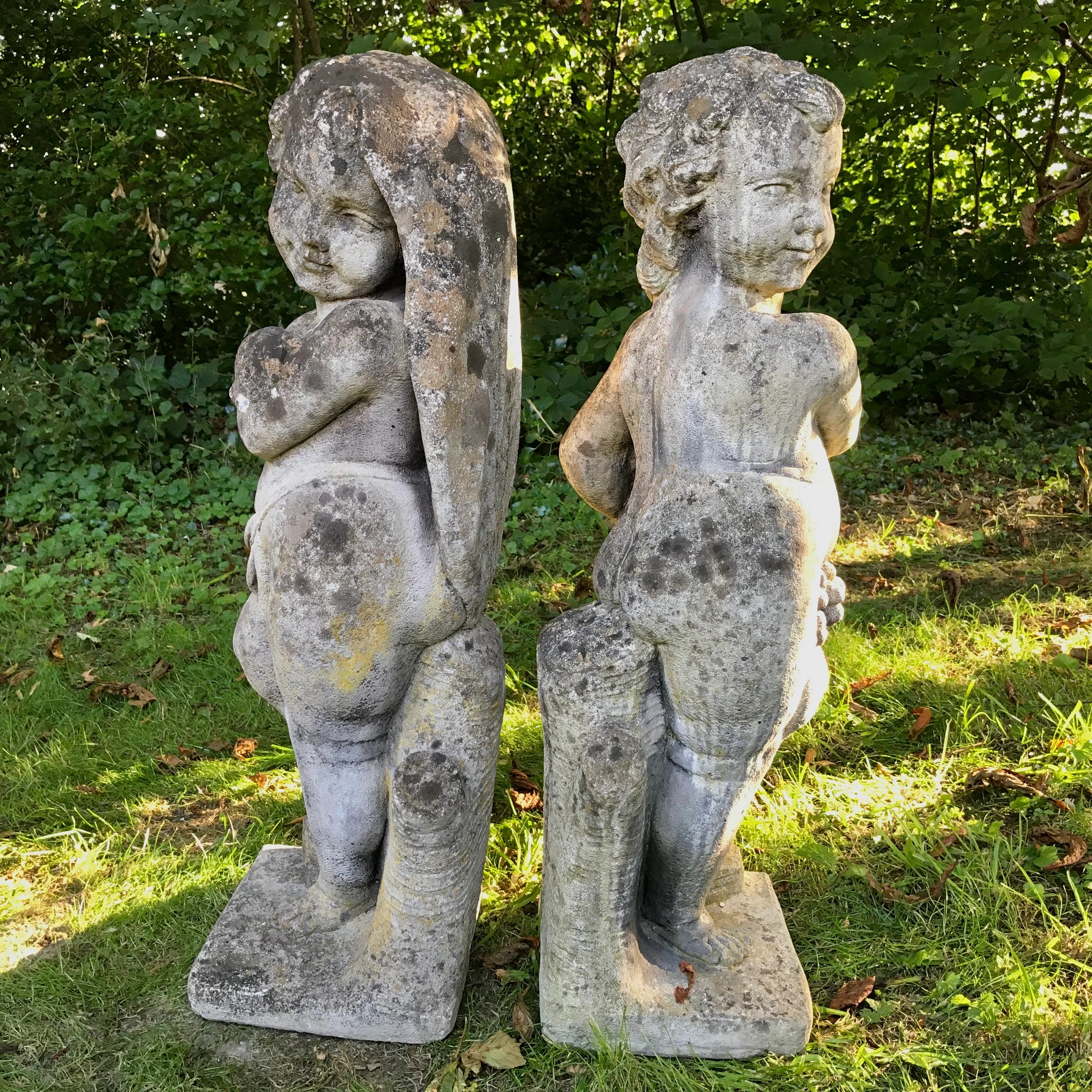 Autumn and Winter Seasons Putti Figures - Image 10