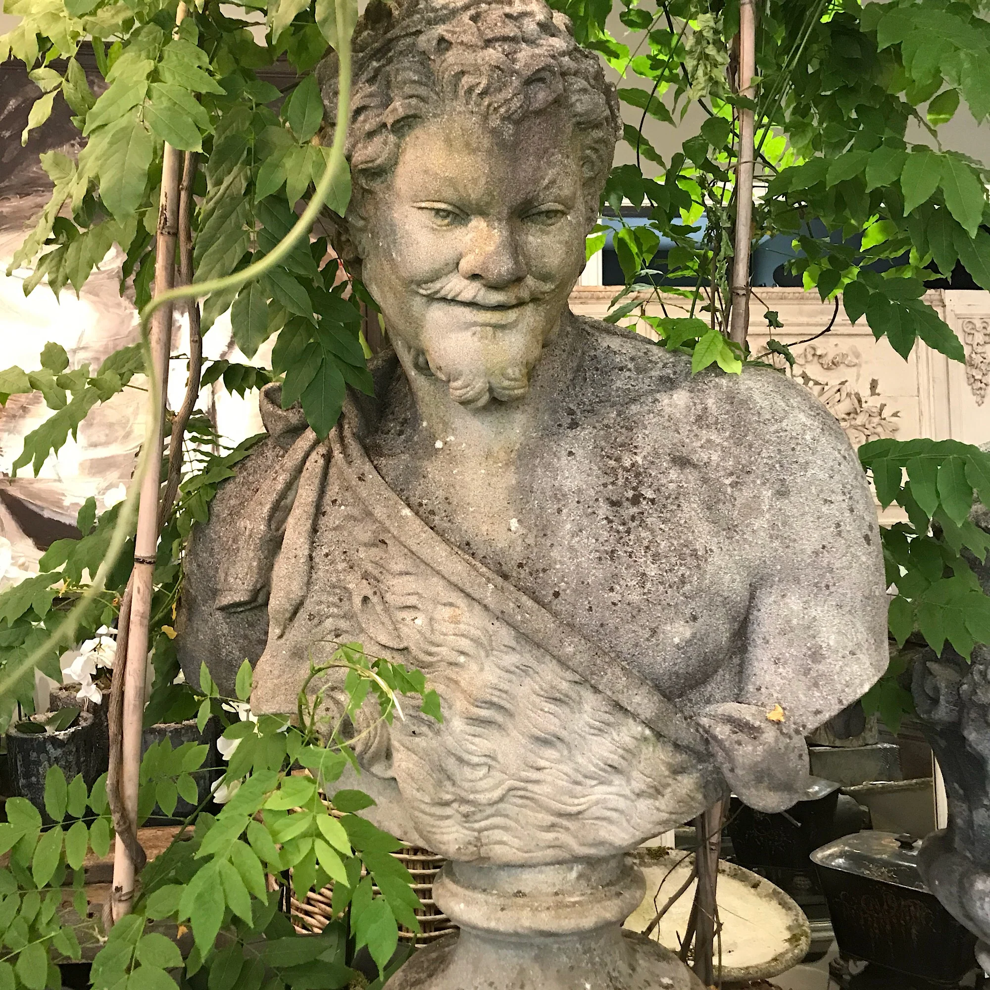 Bacchus Bust and pedestal - Image 7