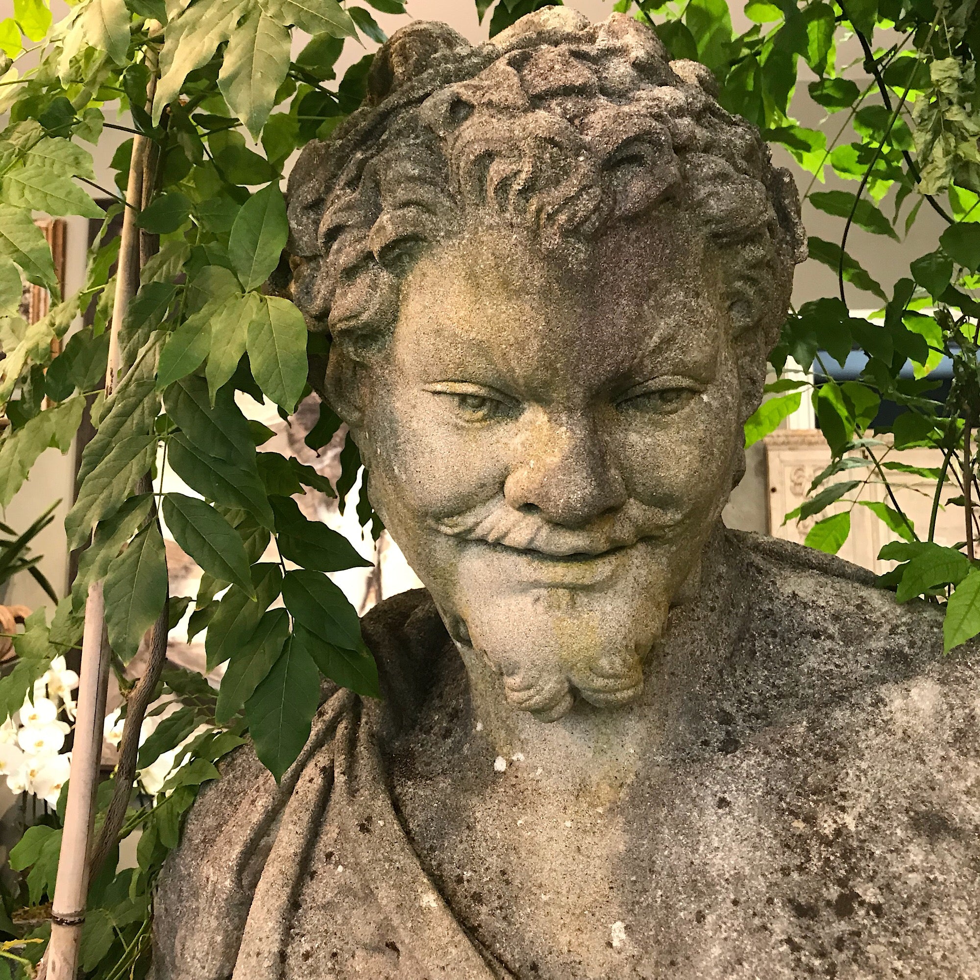 Bacchus Bust and pedestal - Image 8