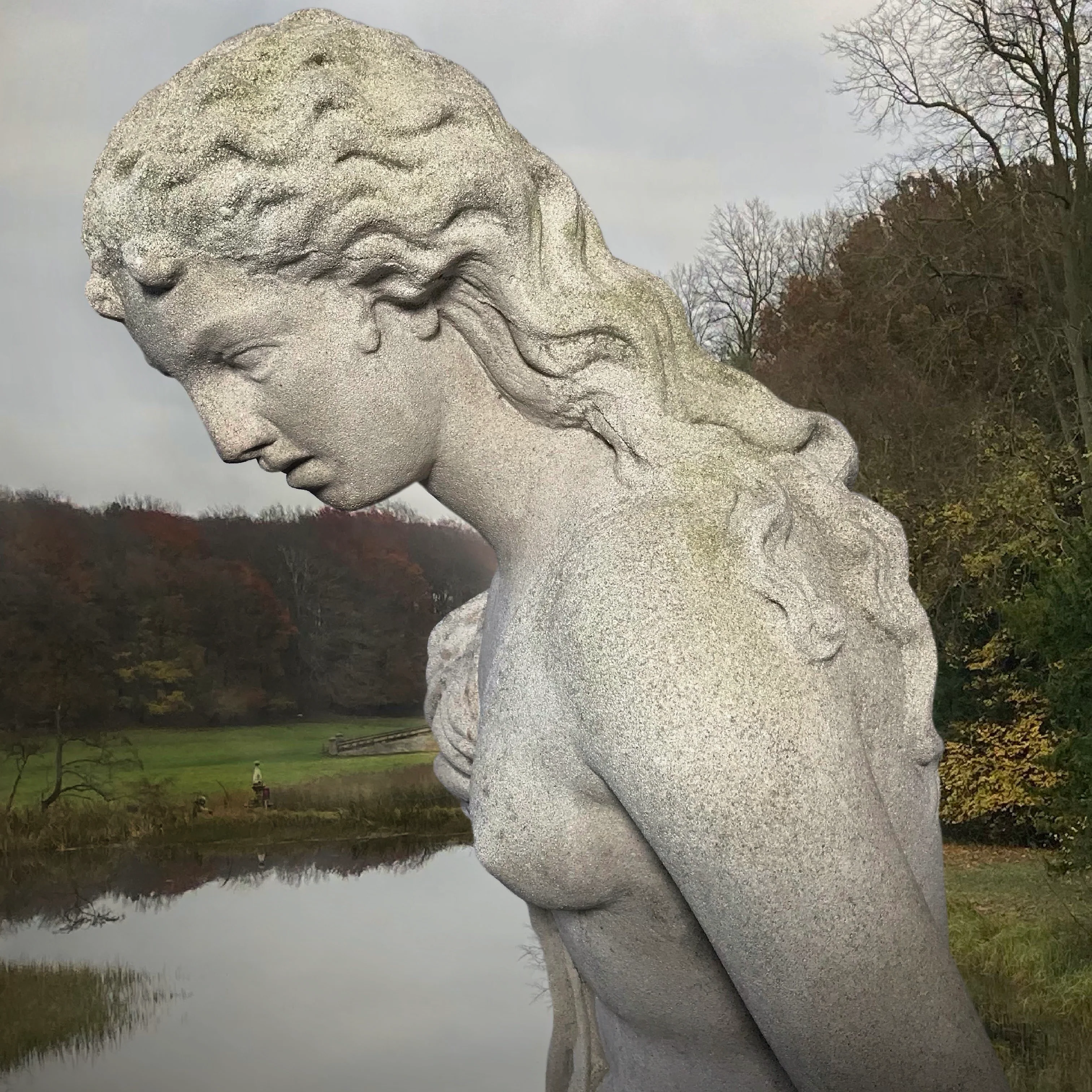 Andromeda Statue with Plinth Late 20th Century - Image 6