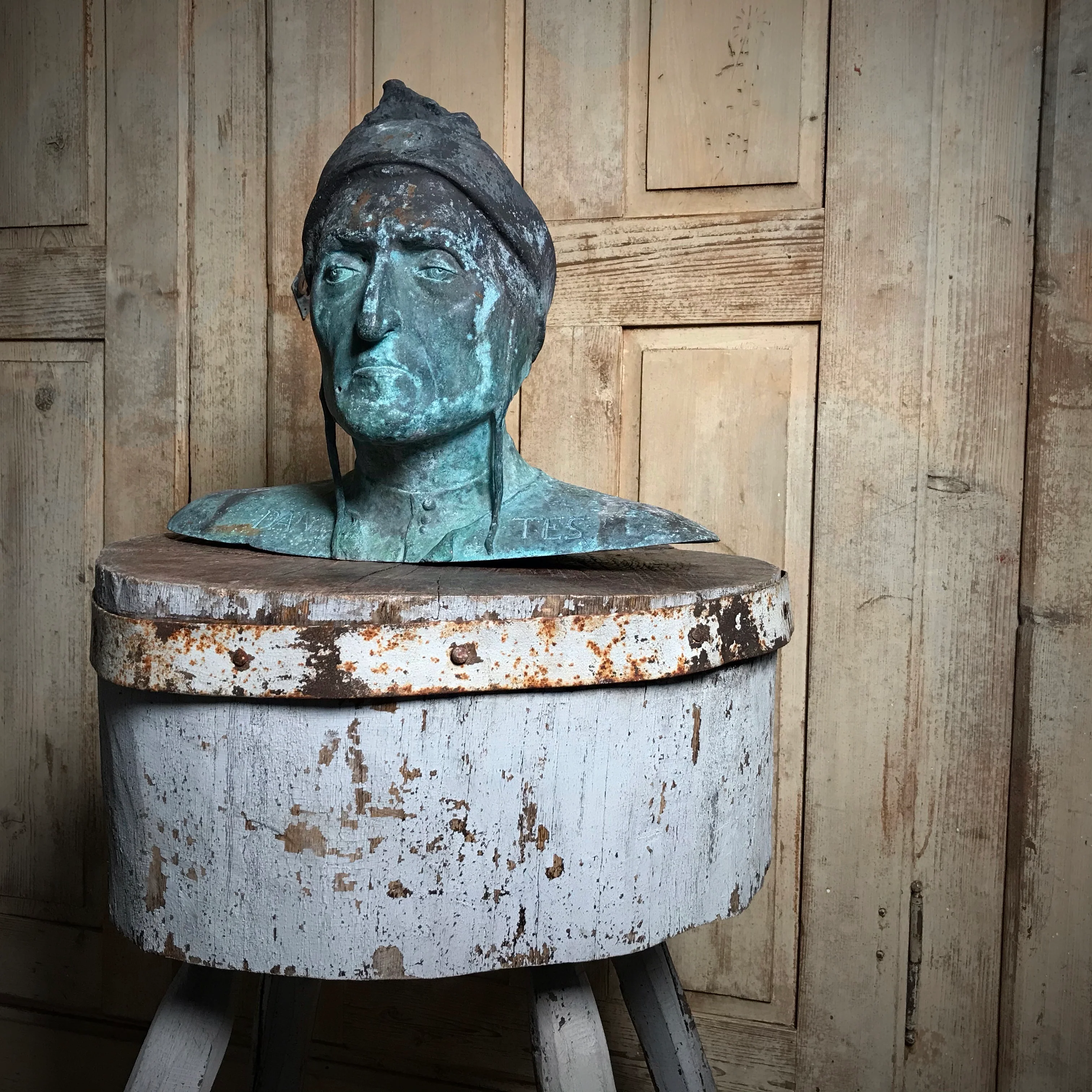 Bust of Dante by Sabatino de Angelis & Fils 19th Century - Image 2