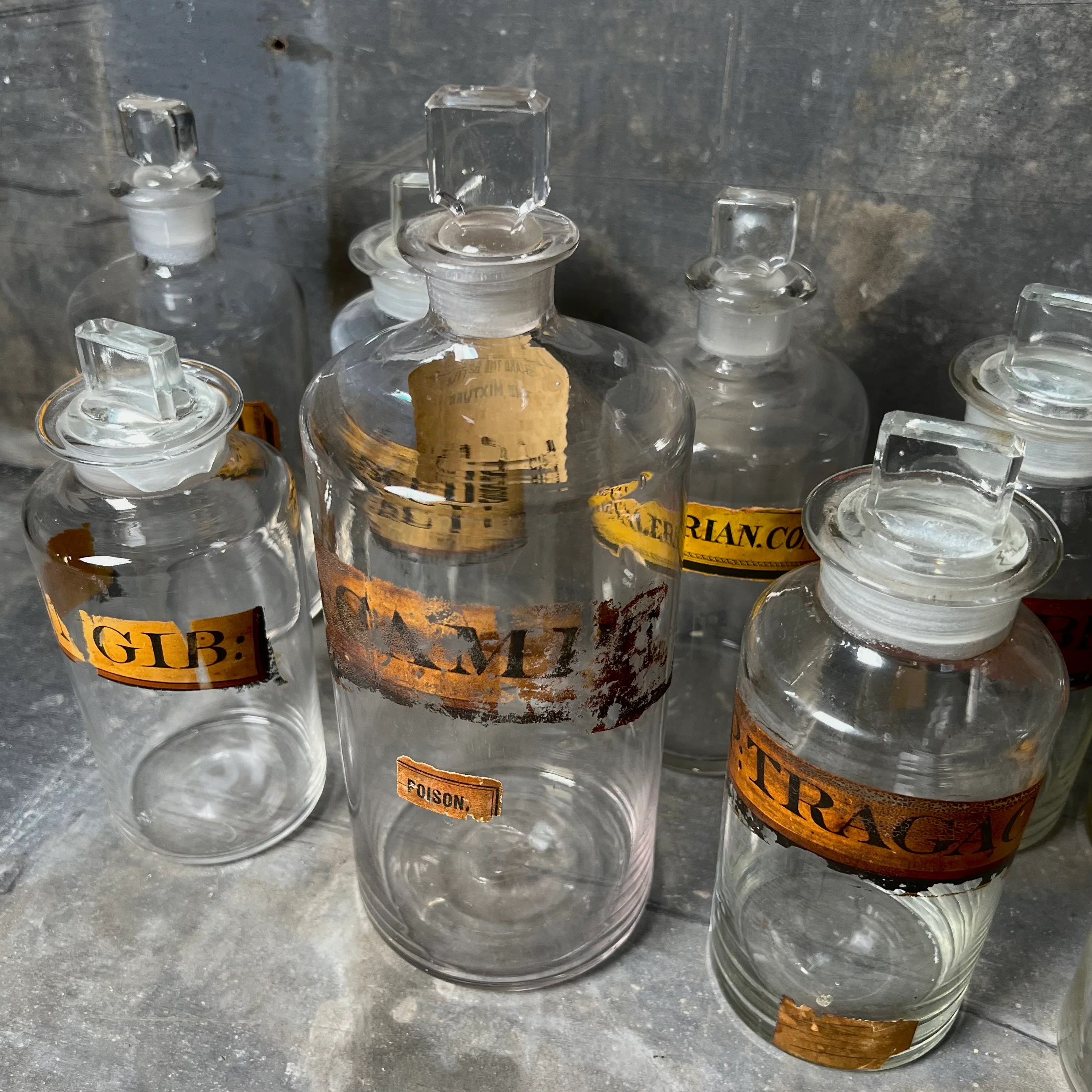 Collection of Nine Apothecary Bottles c.1840-1860 - Image 15
