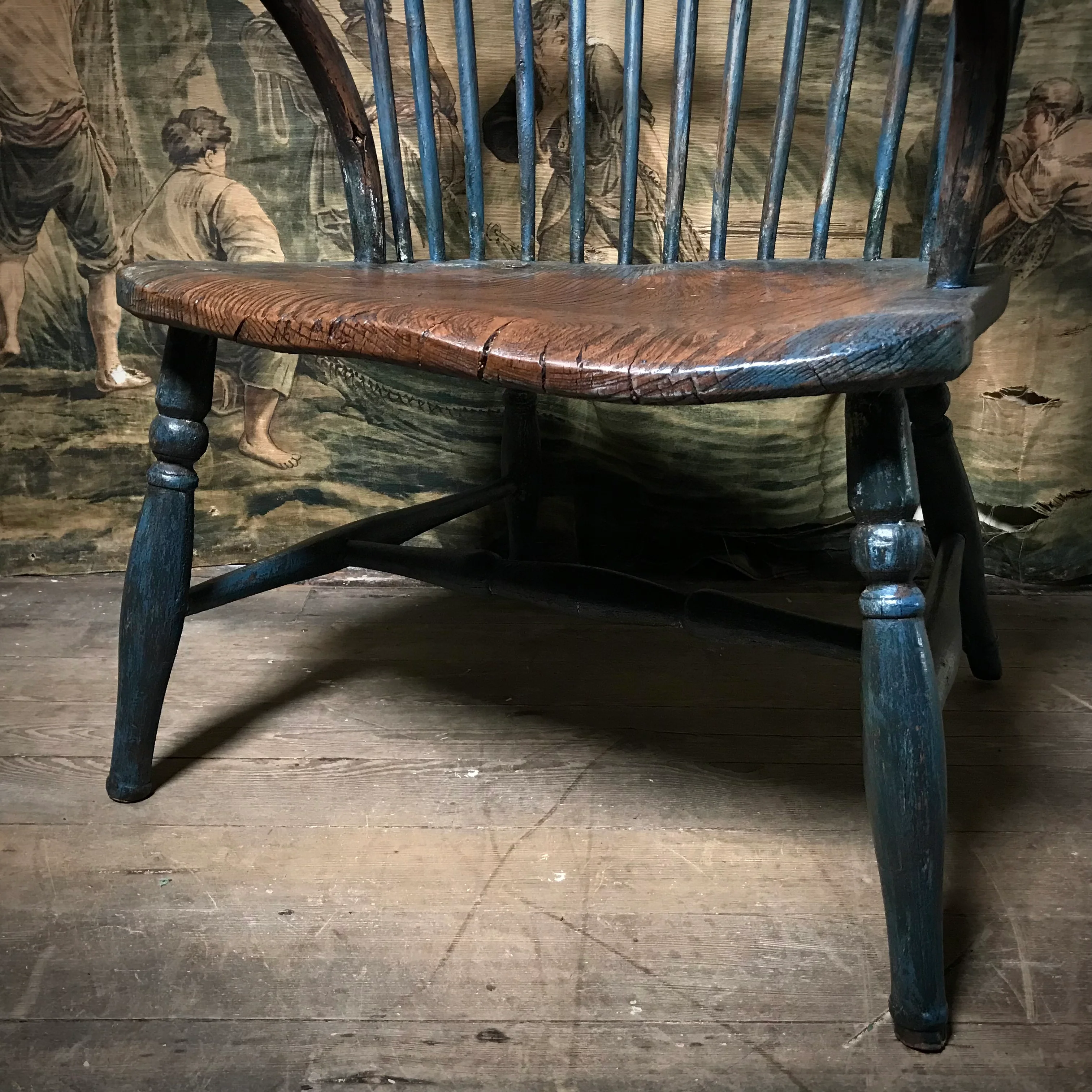 Leicestershire Comb-Back Windsor Armchair c.1780–1800 - Image 7