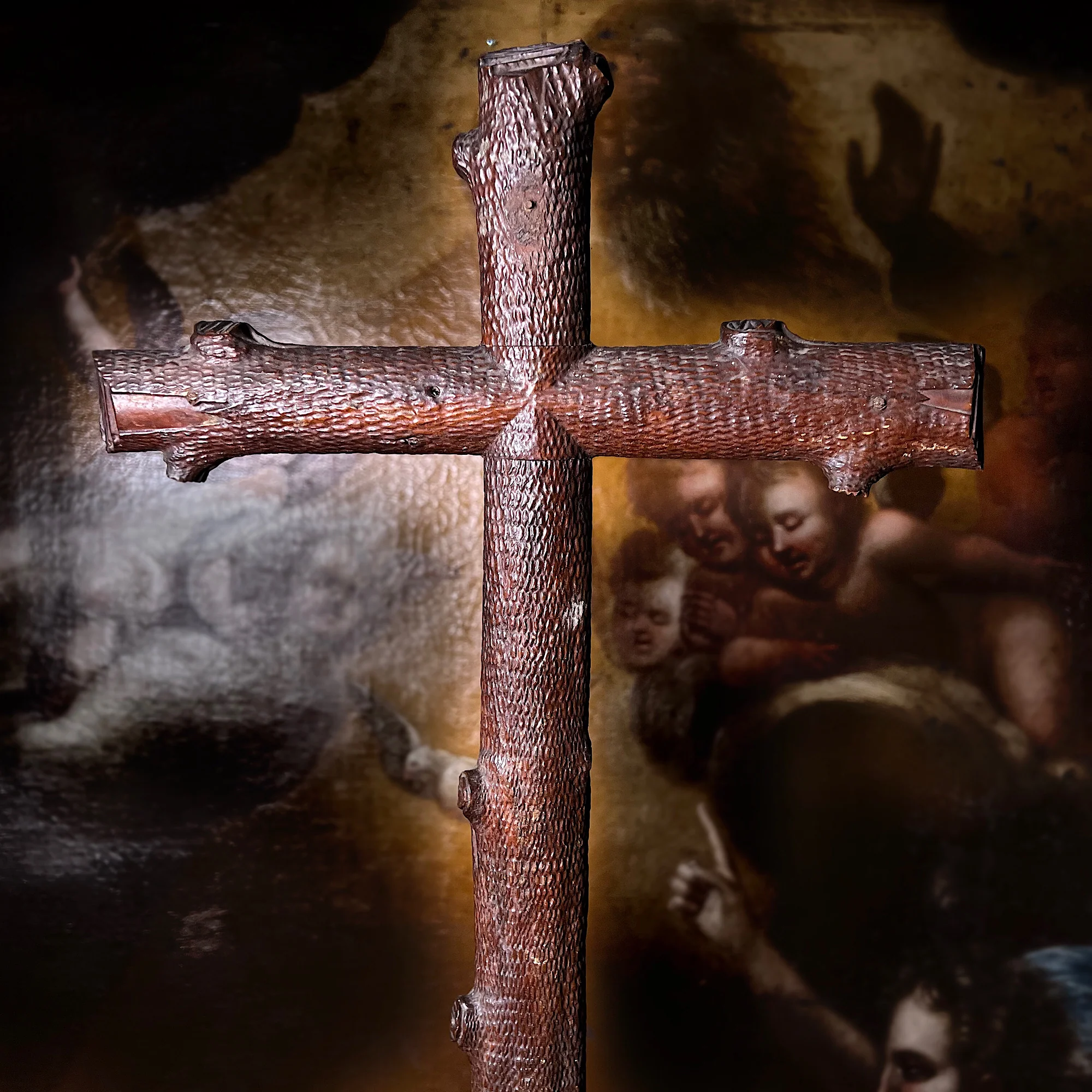 Northern Italian Altar Crucifix with Serpent Vanitas c.1750 - Image 6