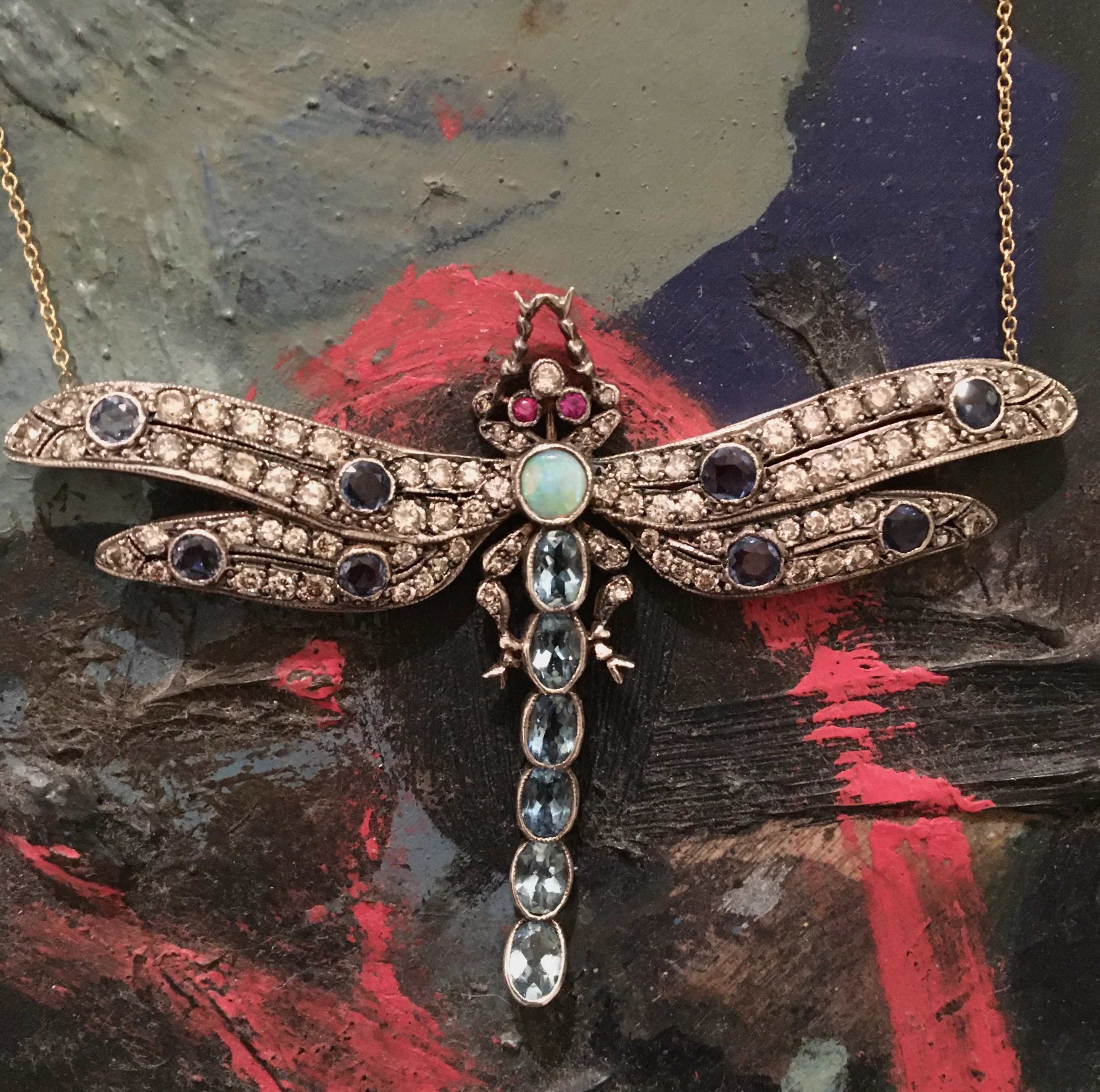 Diamond Dragonfly Necklace - Image 6