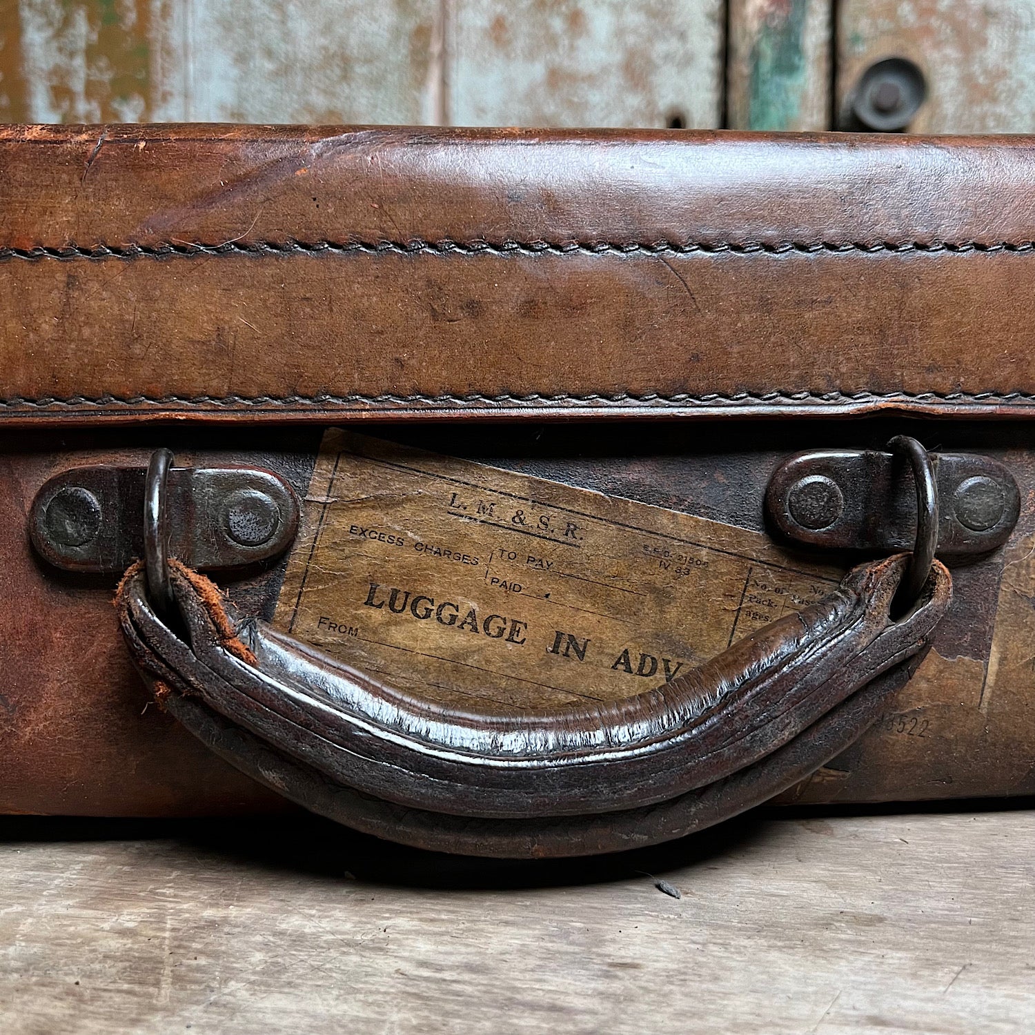 Edwardian Leather Suitcase or Travelling Case c.1910 - Image 2
