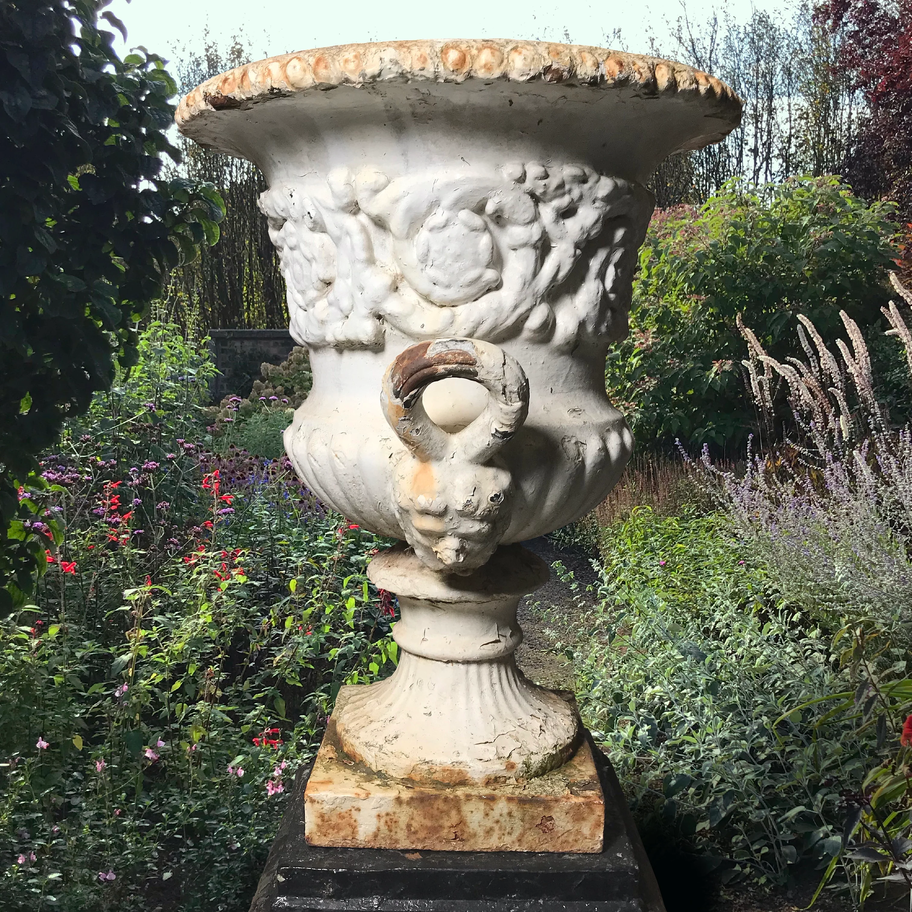 English Campana Cast Iron Urn by Andrew Handyside Co. c.1870 - Image 3