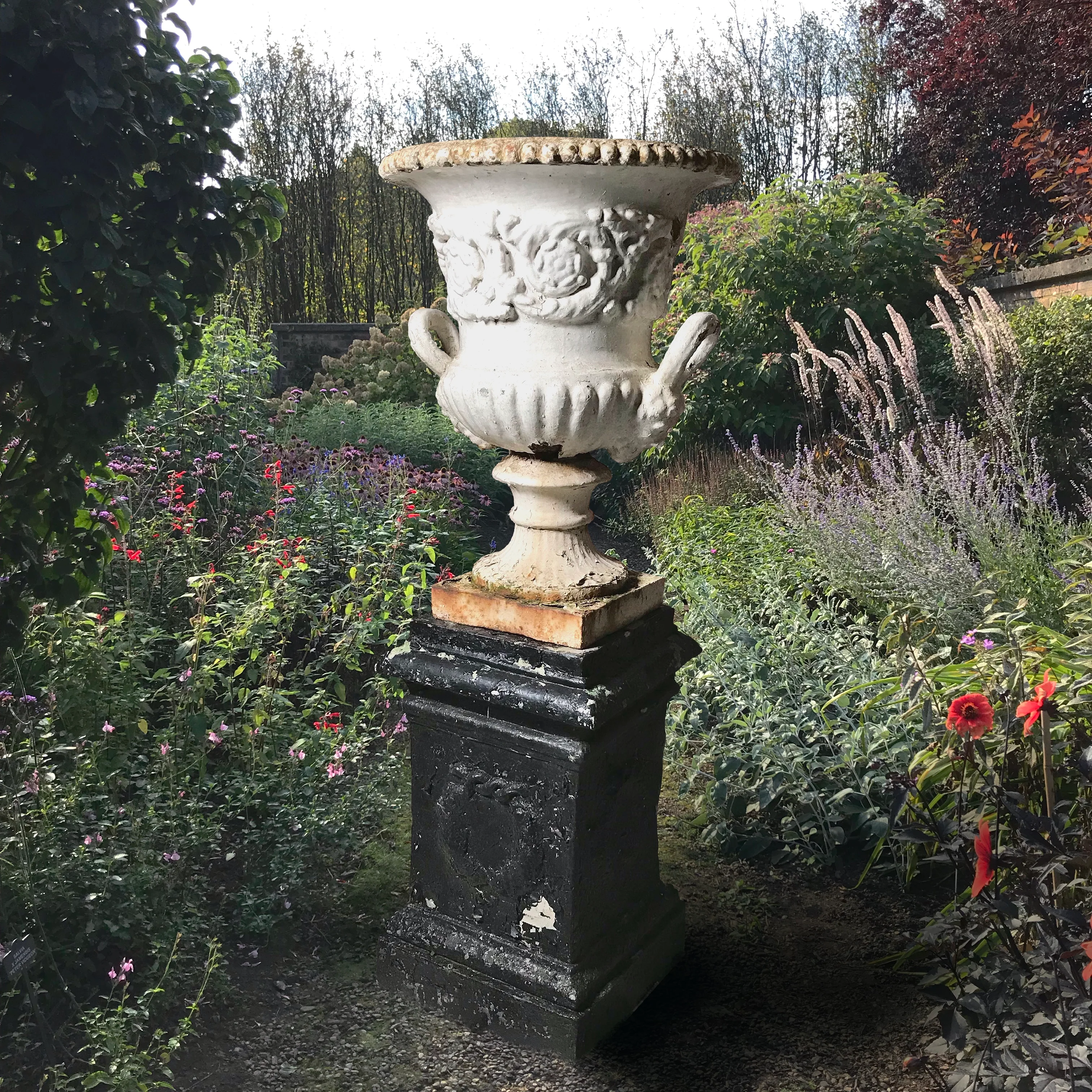 English Campana Cast Iron Urn by Andrew Handyside Co. c.1870 - Image 4