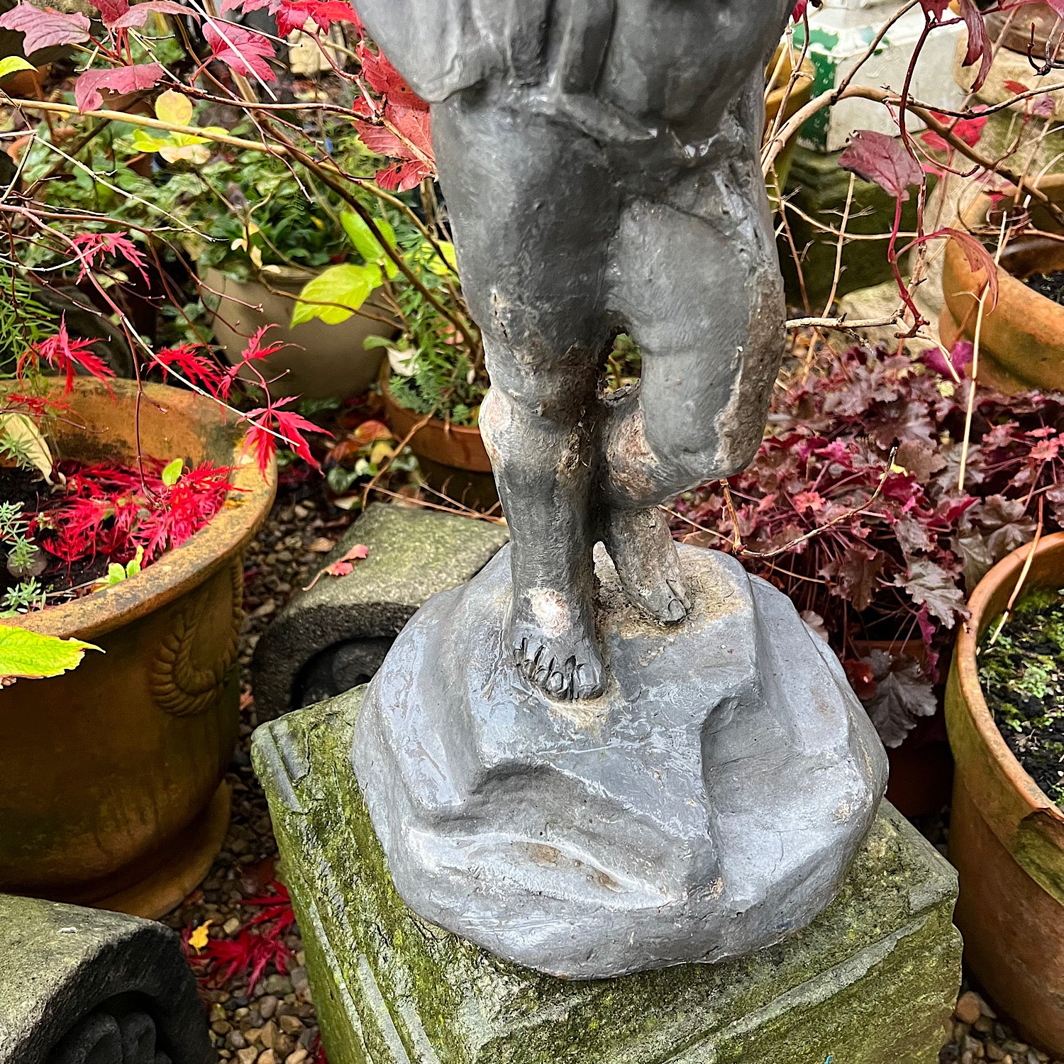 English Lead Cherub Fountain c.1890 - Image 16