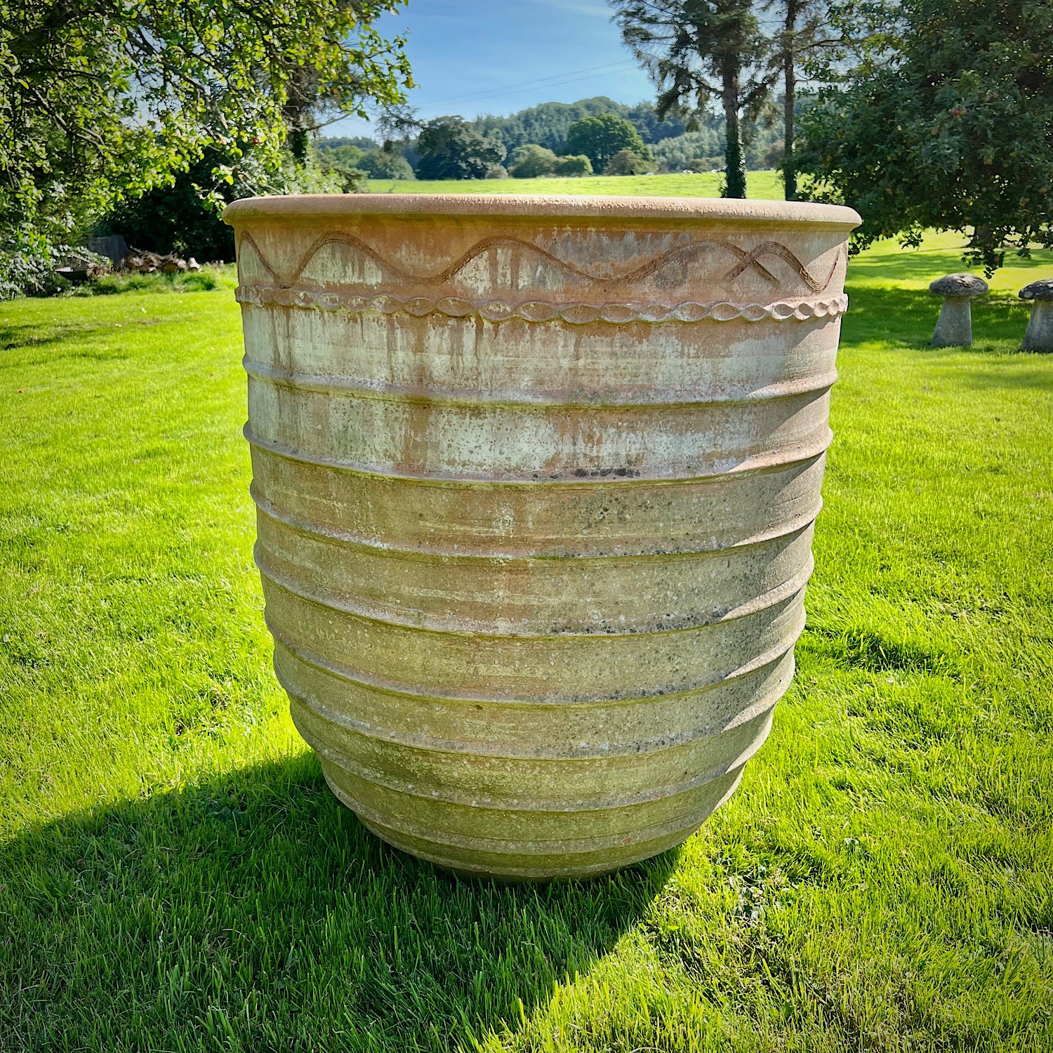 Enormous Cretan Terracotta Planter - Image 2