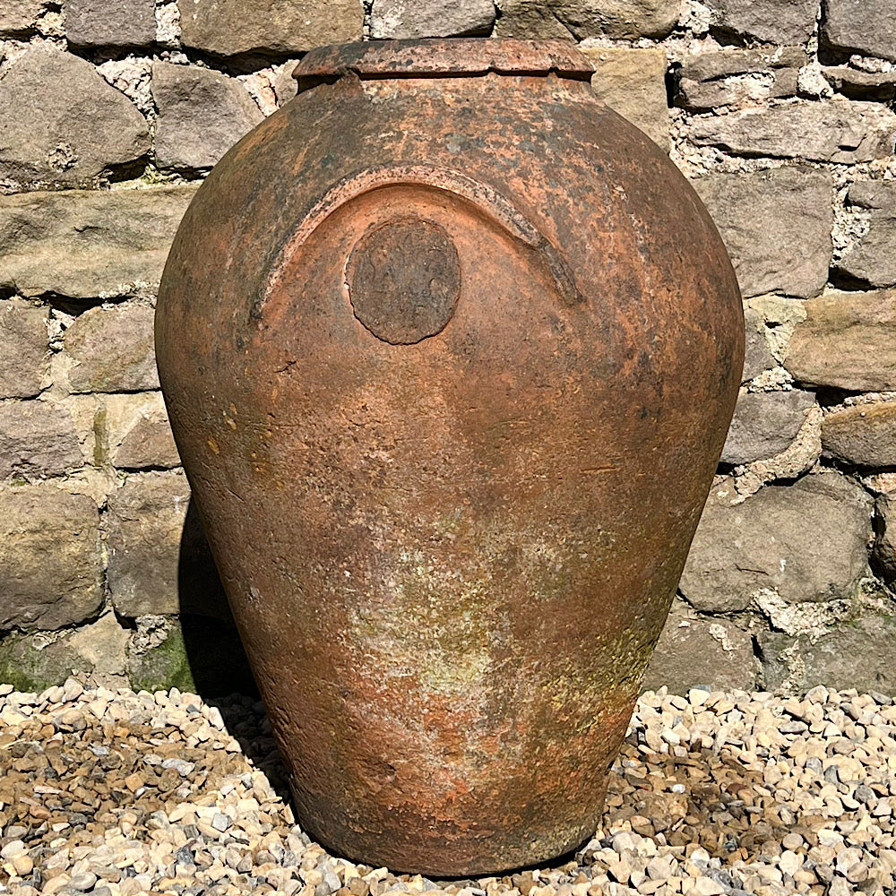 Florentine Terracotta of Impruneta Storage Jar with Paterae c. 17th Century - Image 10
