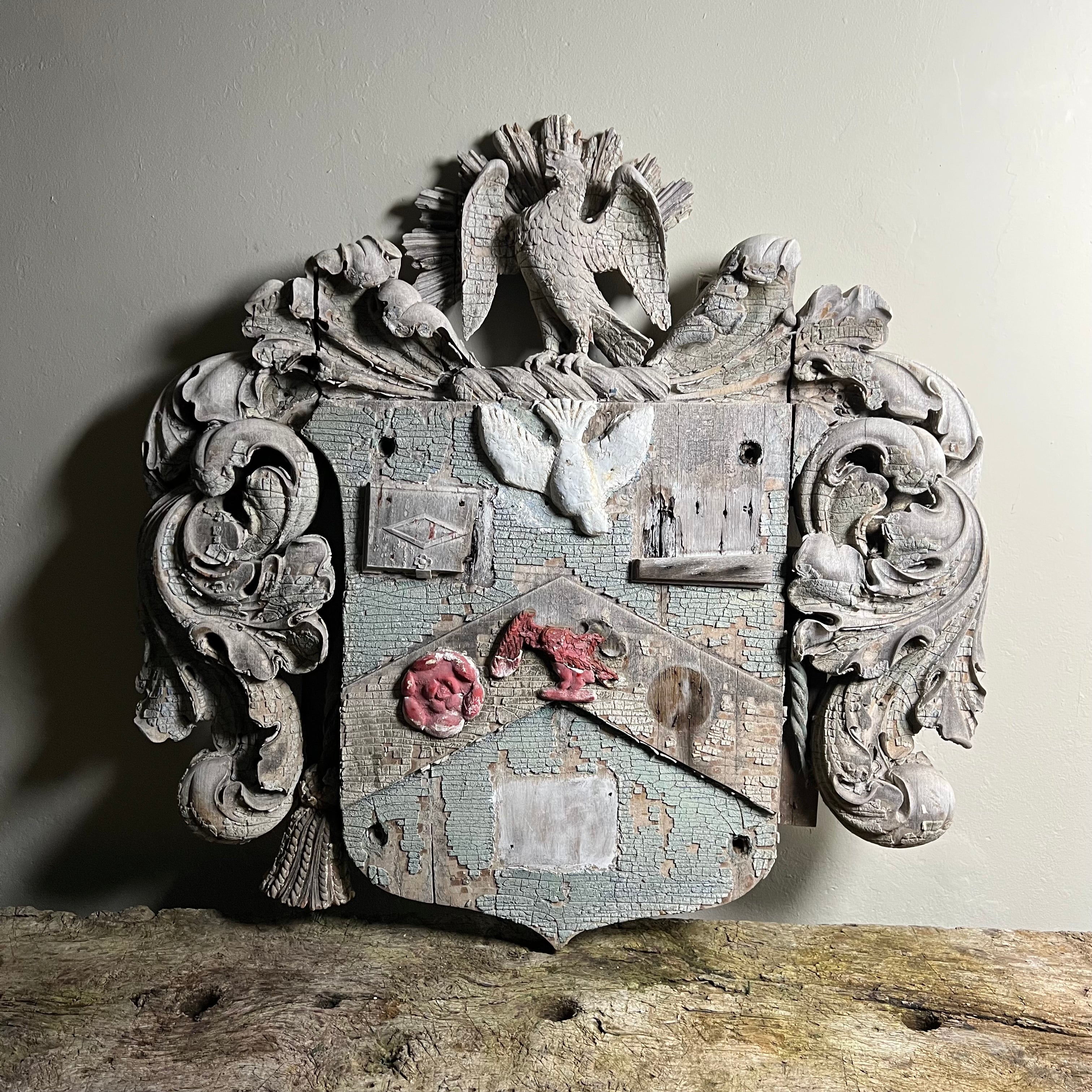 French 17th/18th Century Carved Armorial - Image 2
