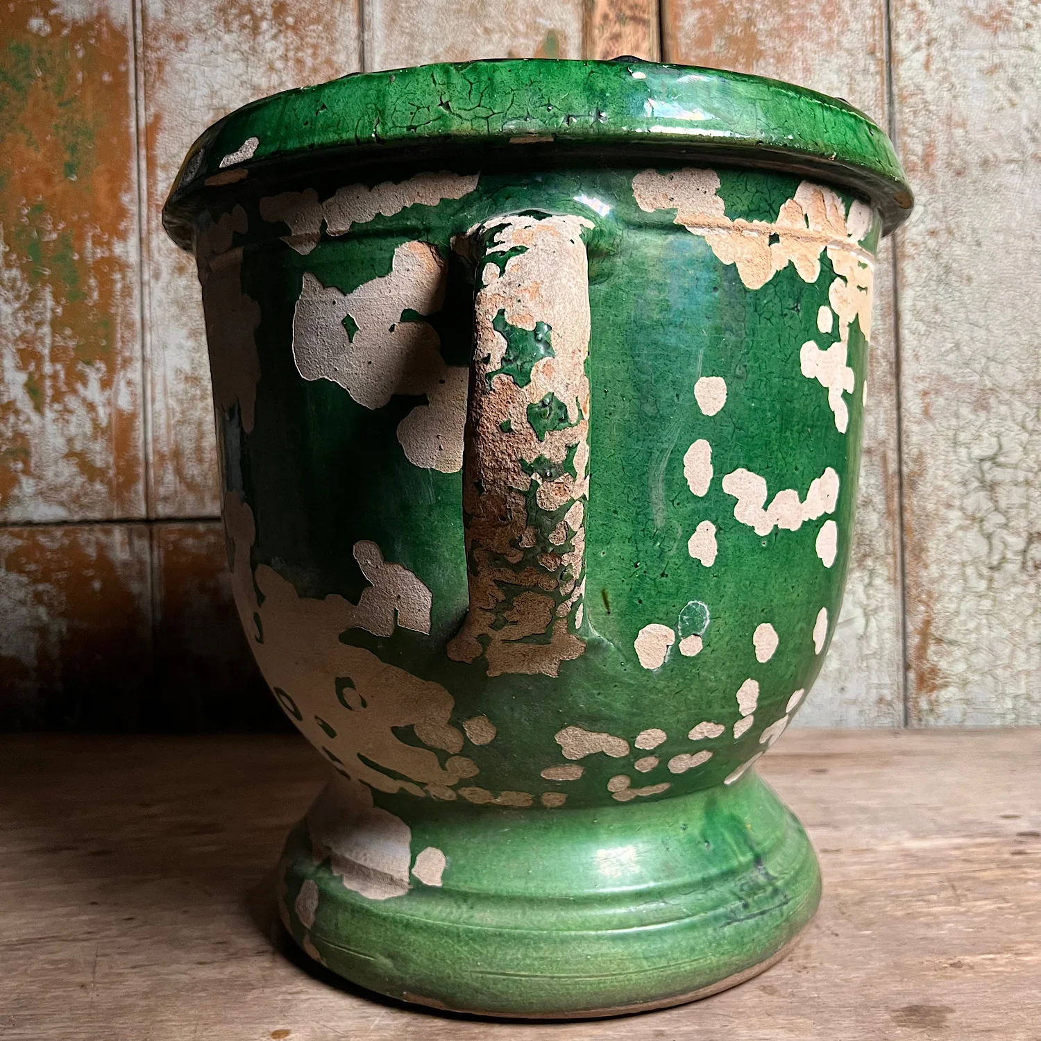 French Glazed Terracotta Castelnaudary Urn/Jardiniere c.1890 - Image 11