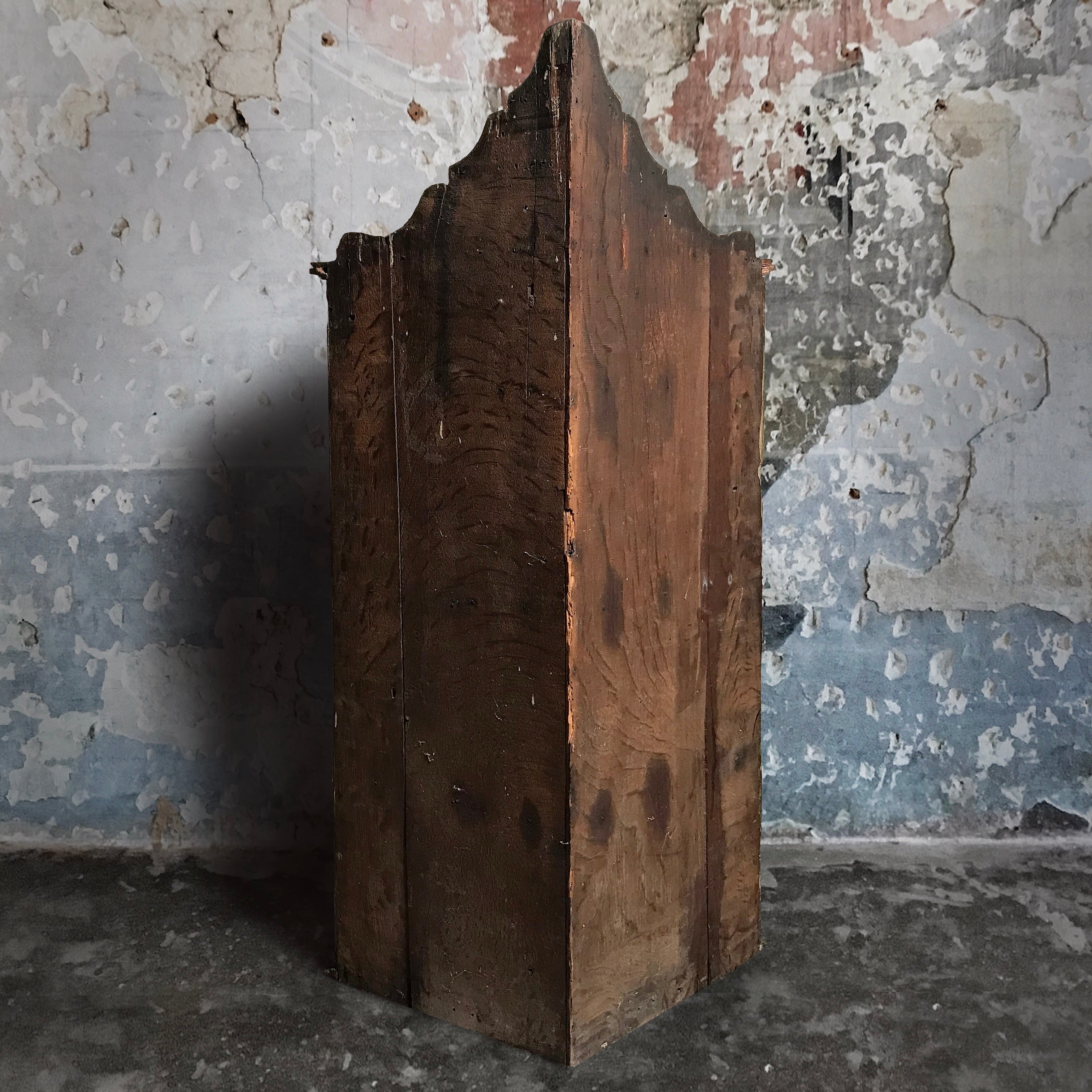 Dutch Polychrome Fruitwood Corner Cupboard c.1760 - Image 4