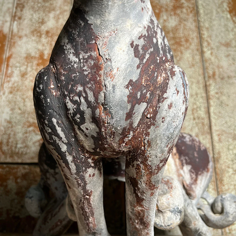 Gothic Revival Lead Gargoyle Hound c.1840 - Image 29