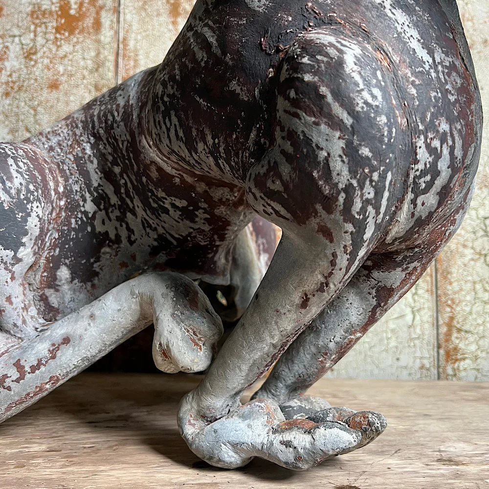 Gothic Revival Lead Gargoyle Hound c.1840 - Image 8