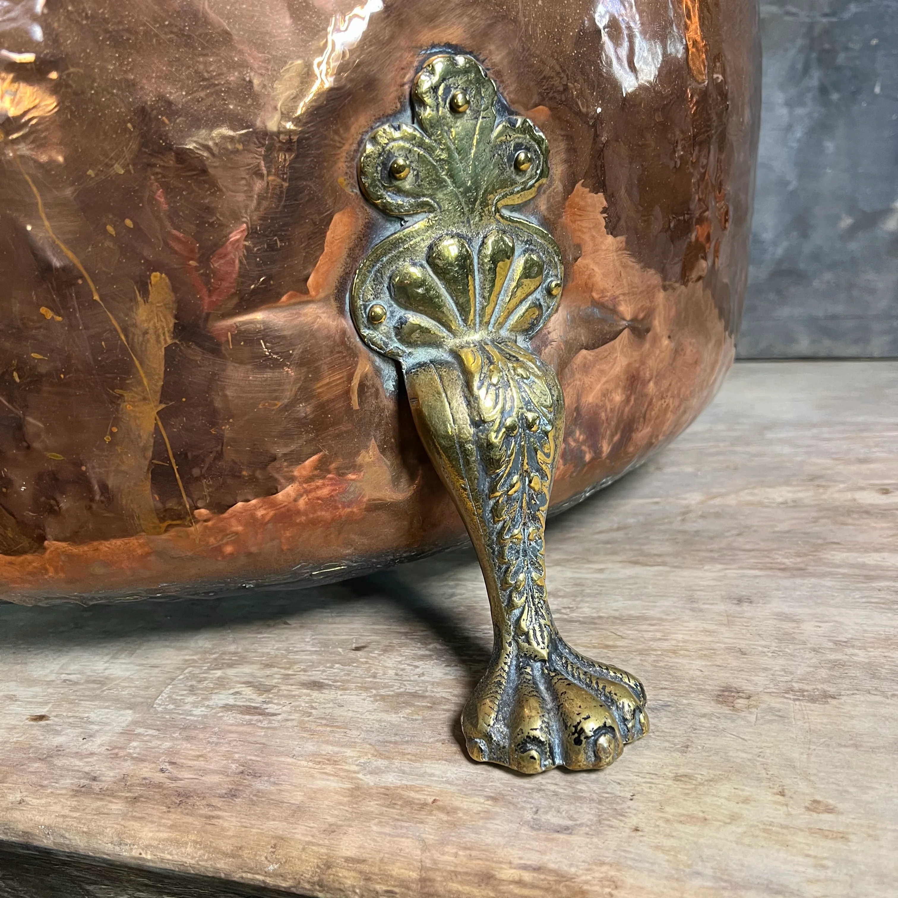 Huge 19th Century Copper Log Bin - Image 11