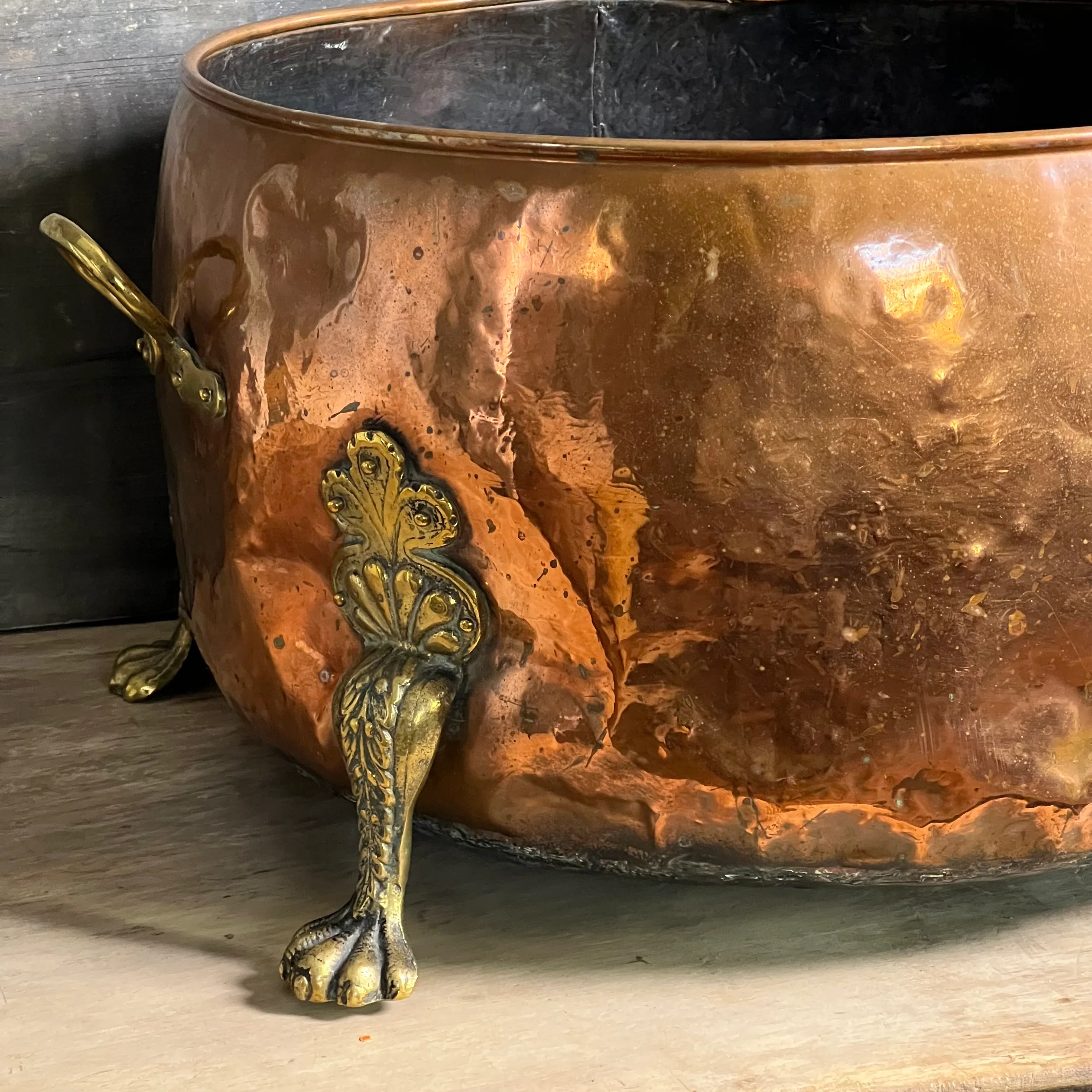 Huge 19th Century Copper Log Bin - Image 14