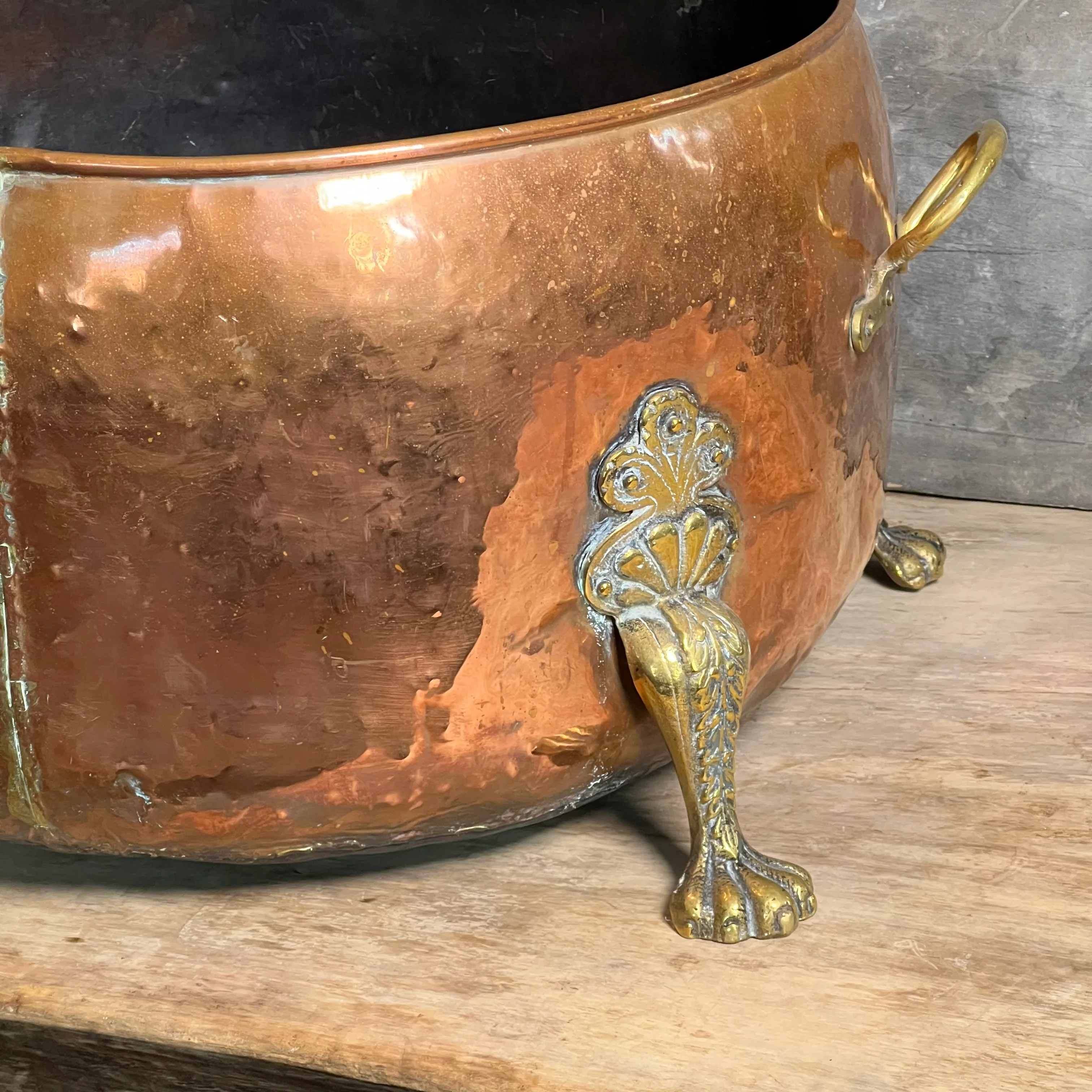 Huge 19th Century Copper Log Bin - Image 4