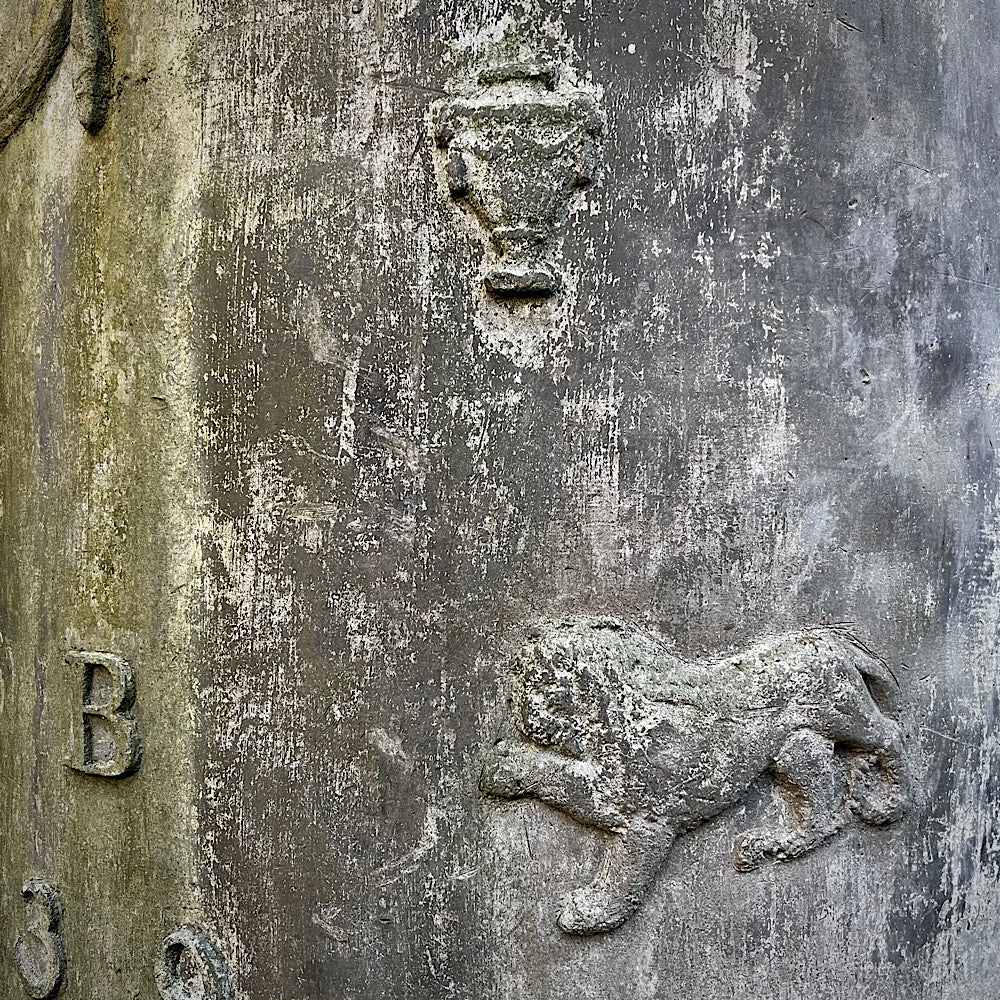 Huge Rare English Cylindrical Lead Cistern 1839 by F. Coaten - Image 17