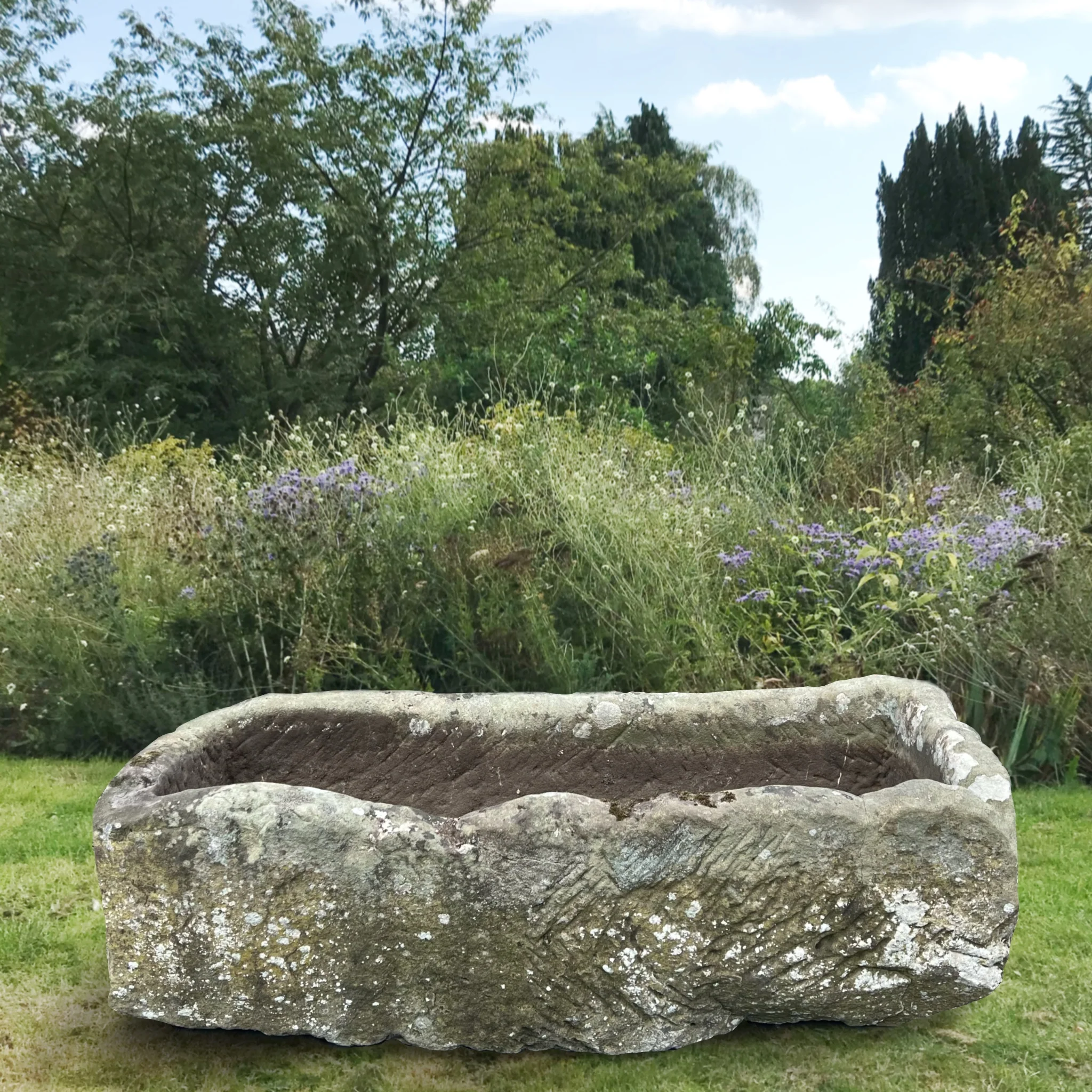 Huge 18th Century Carved Stone Trough - Image 2