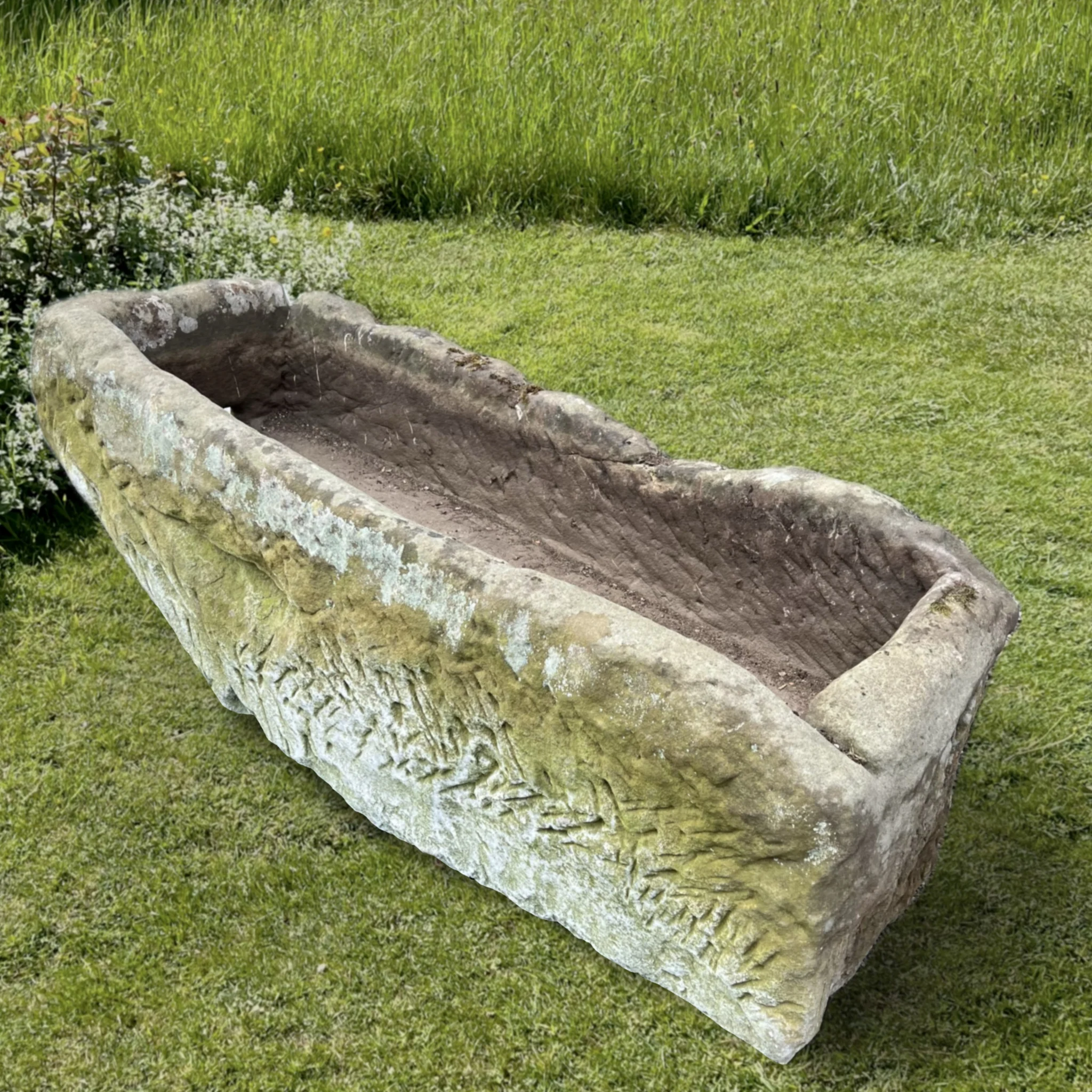Huge 18th Century Carved Stone Trough - Image 3