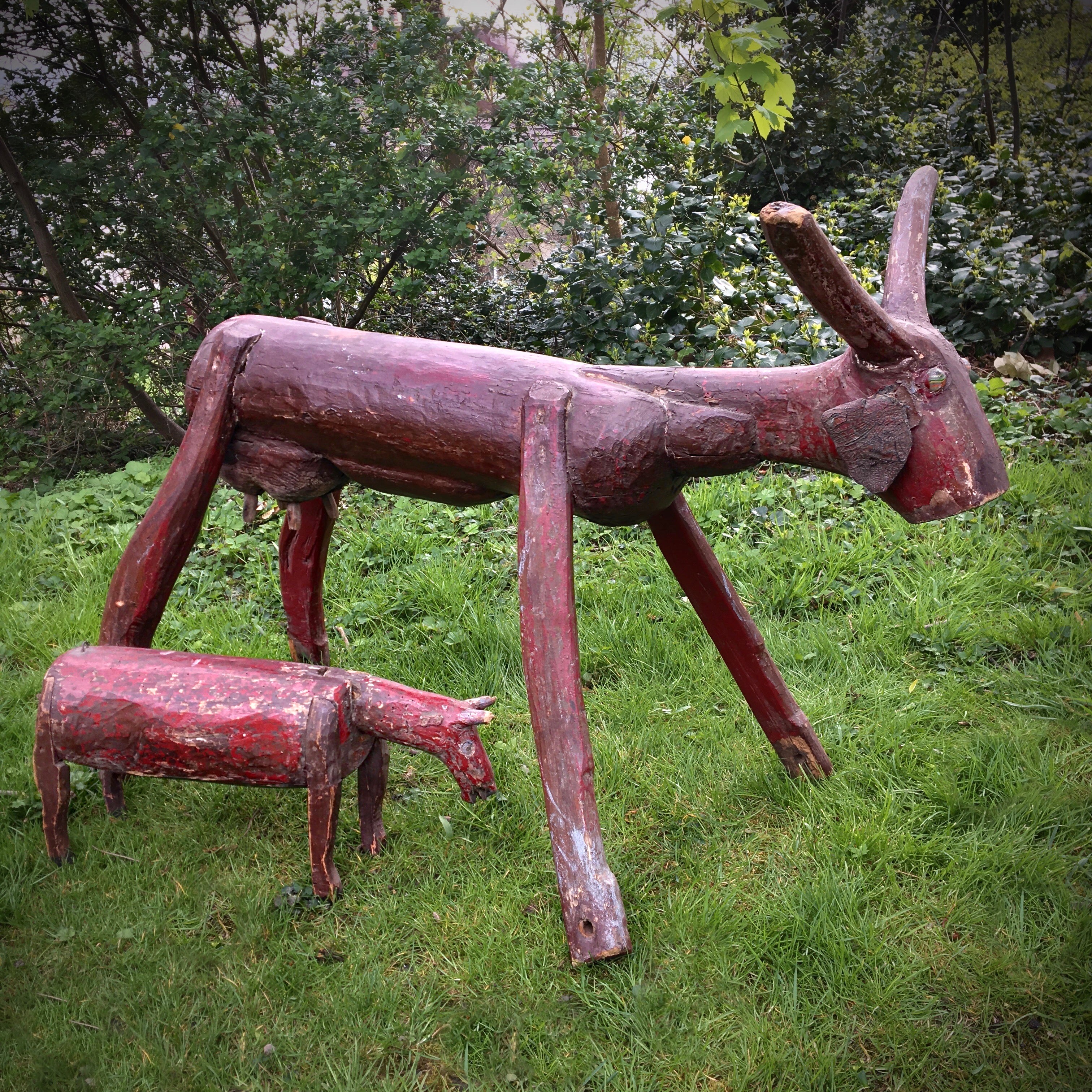 Irish Folk Art Goat and Kid - Image 2