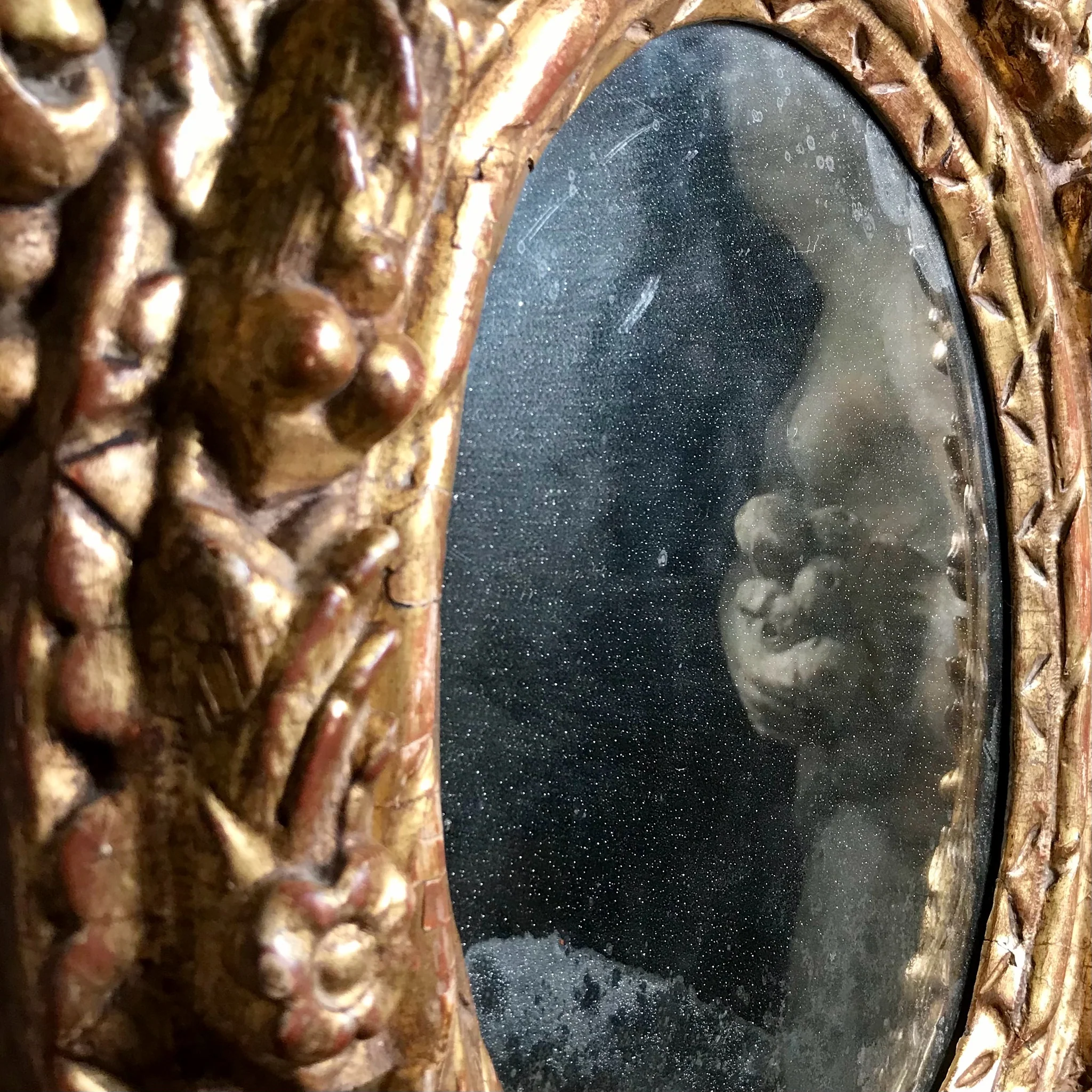 Italian Baroque Giltwood Wall Mirror, late 17th / early 18th century (circa 1690–1720) - Image 5