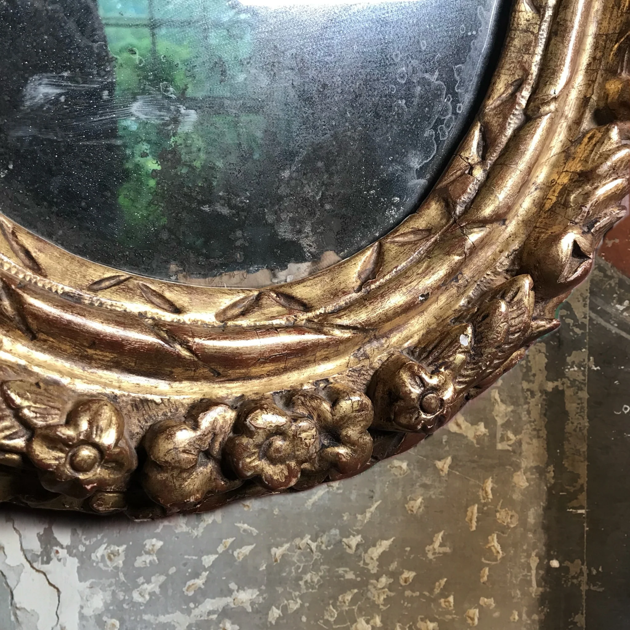 Italian Baroque Giltwood Wall Mirror, late 17th / early 18th century (circa 1690–1720) - Image 7