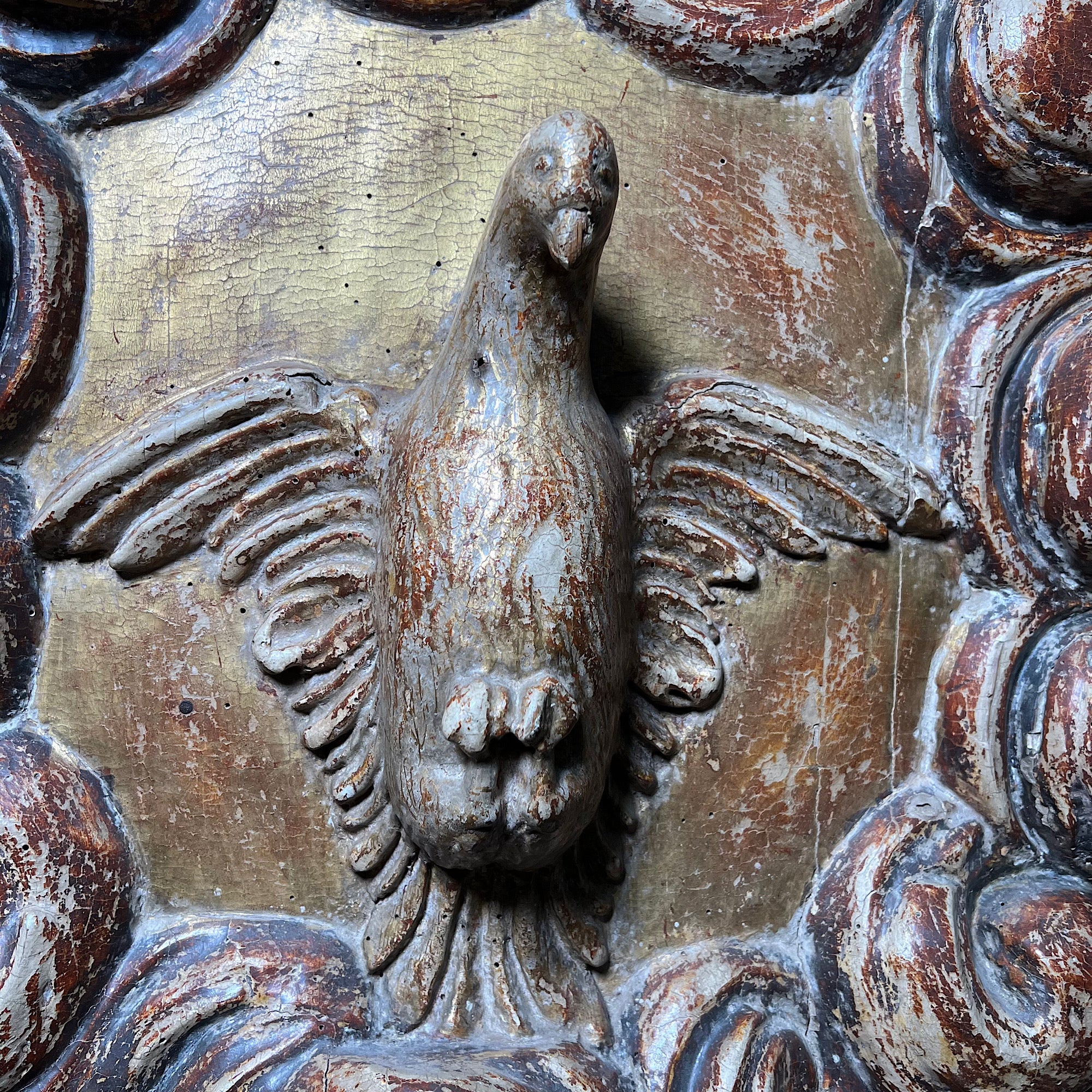 Italian Baroque Holy Spirit Altarpiece Frieze c.1650 - Image 10