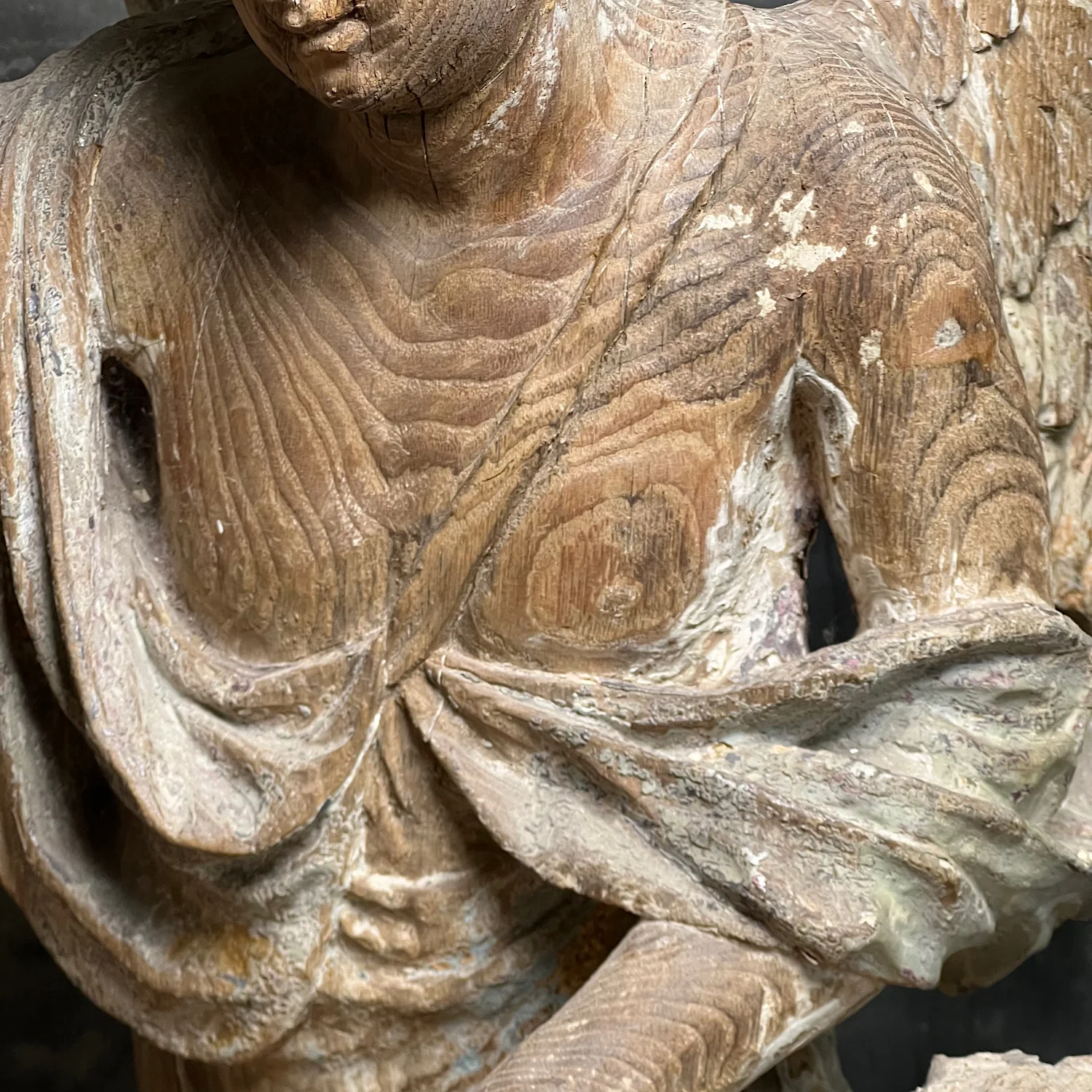 Italian Carved Oak Guardian Angel c.1650 - Image 38