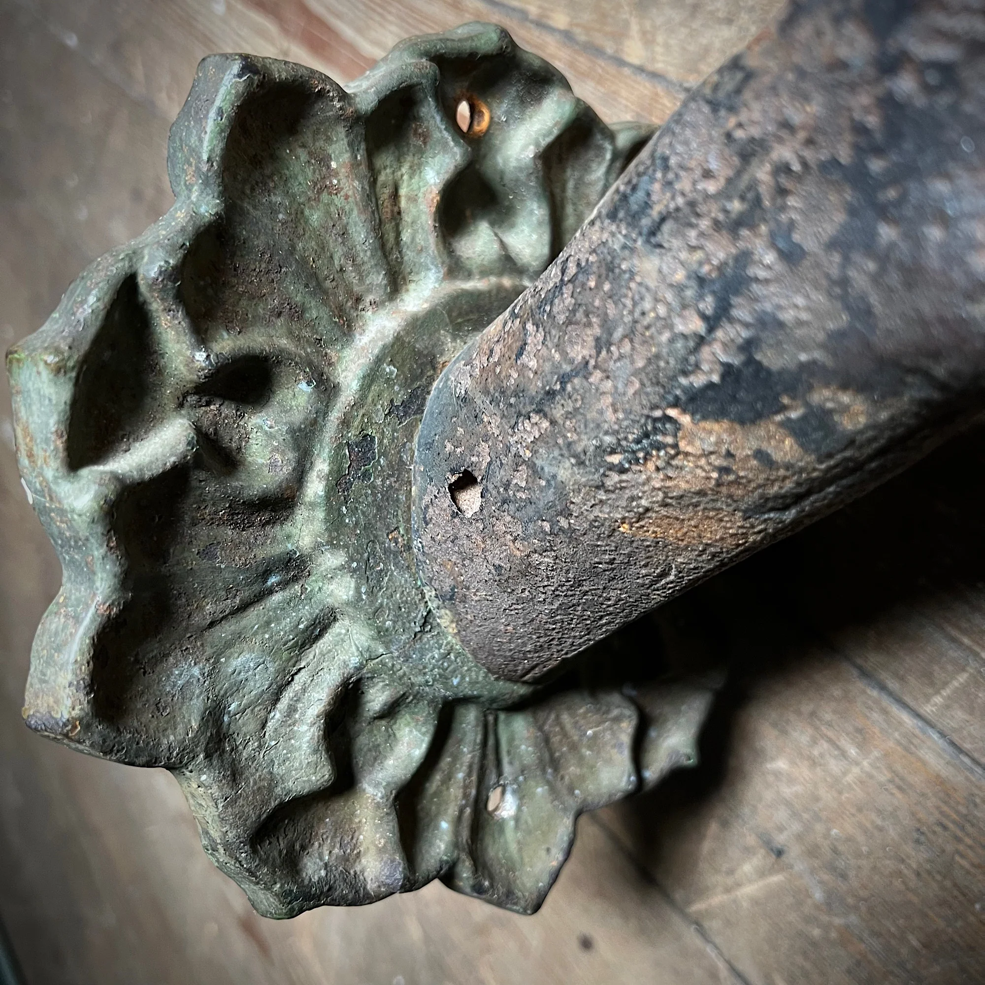 Italian Cast Iron St Peter’s Key Door Knob 19th Century - Image 8