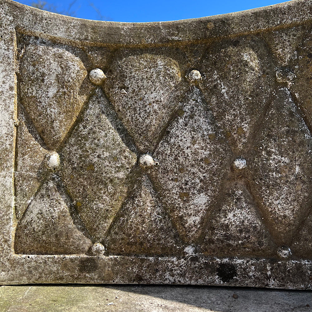 Italian Marble Di Latte Garden Lion Bench - Image 18