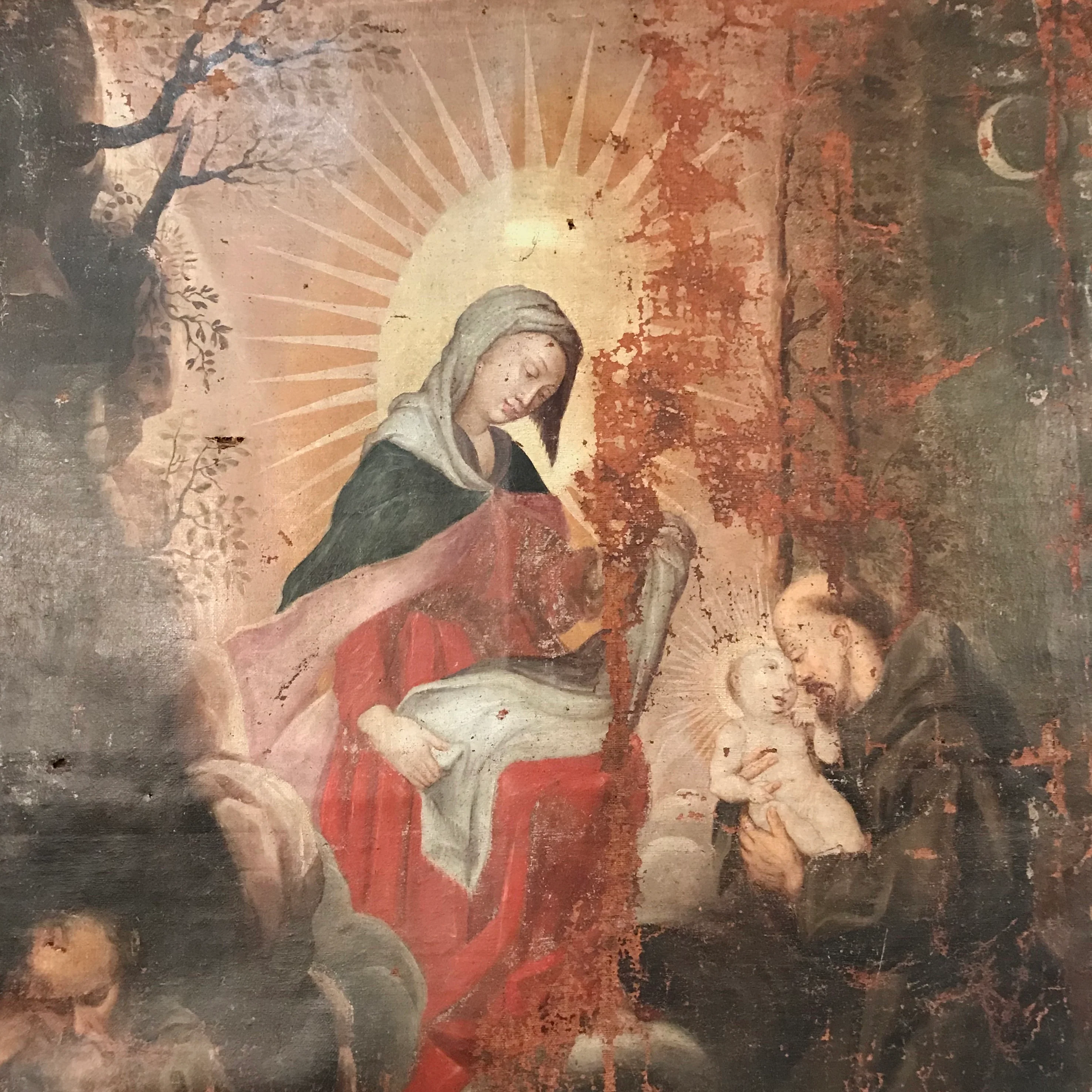 Italian Old Master Madonna and Child c.1650 - Image 4