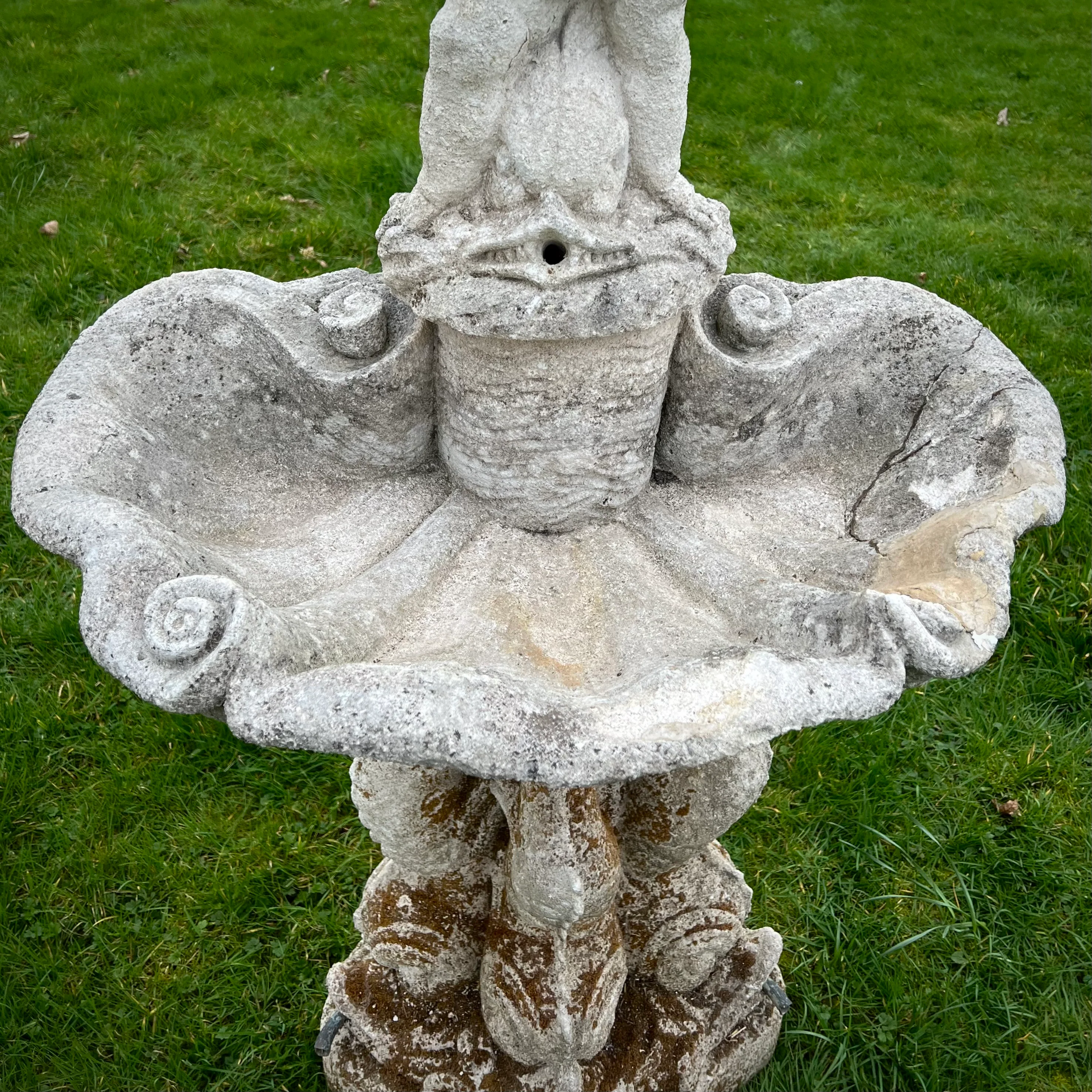 Italian Limestone Putti & Dolphin Fountain c.1700–1750 - Image 12