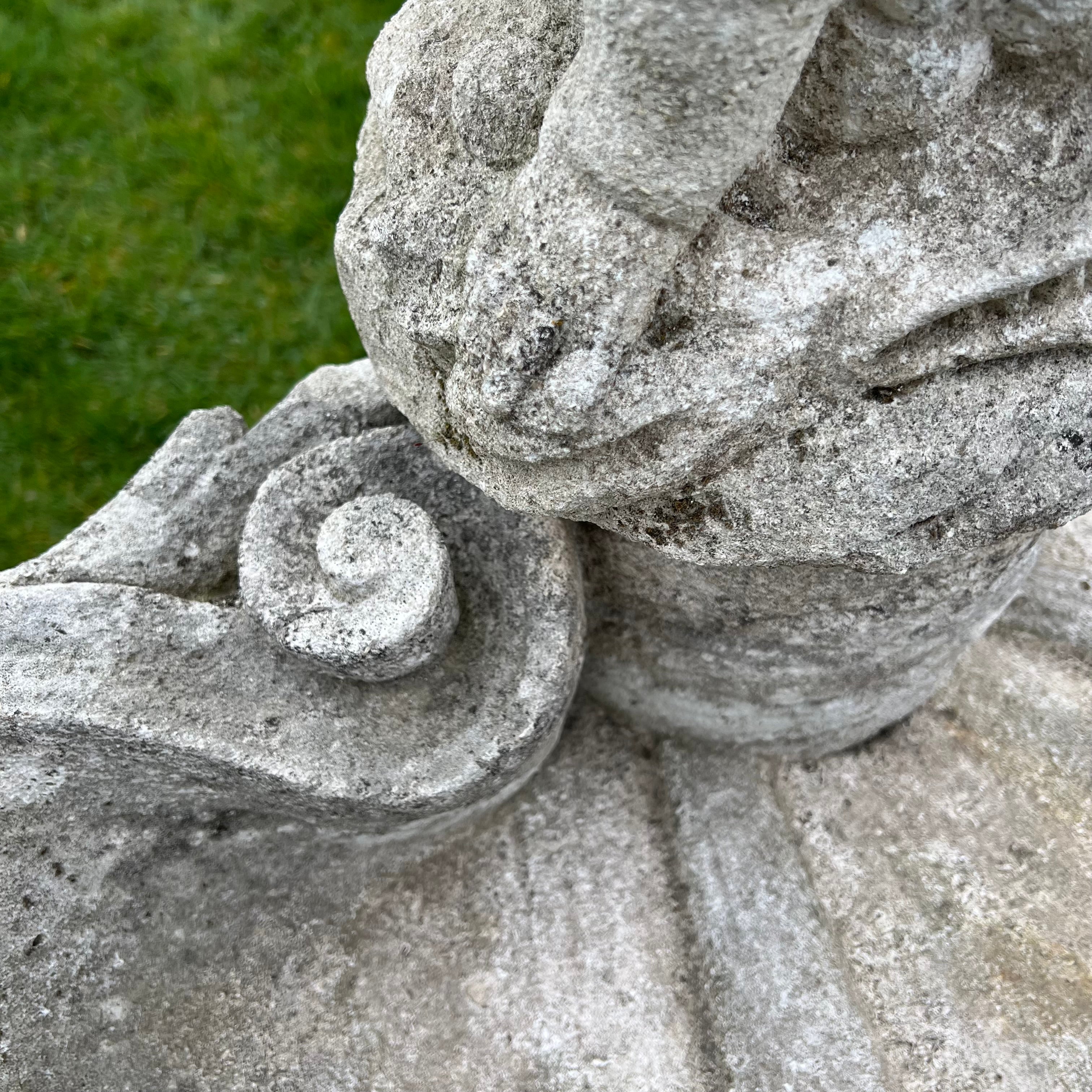 Italian Limestone Putti & Dolphin Fountain c.1700–1750 - Image 14
