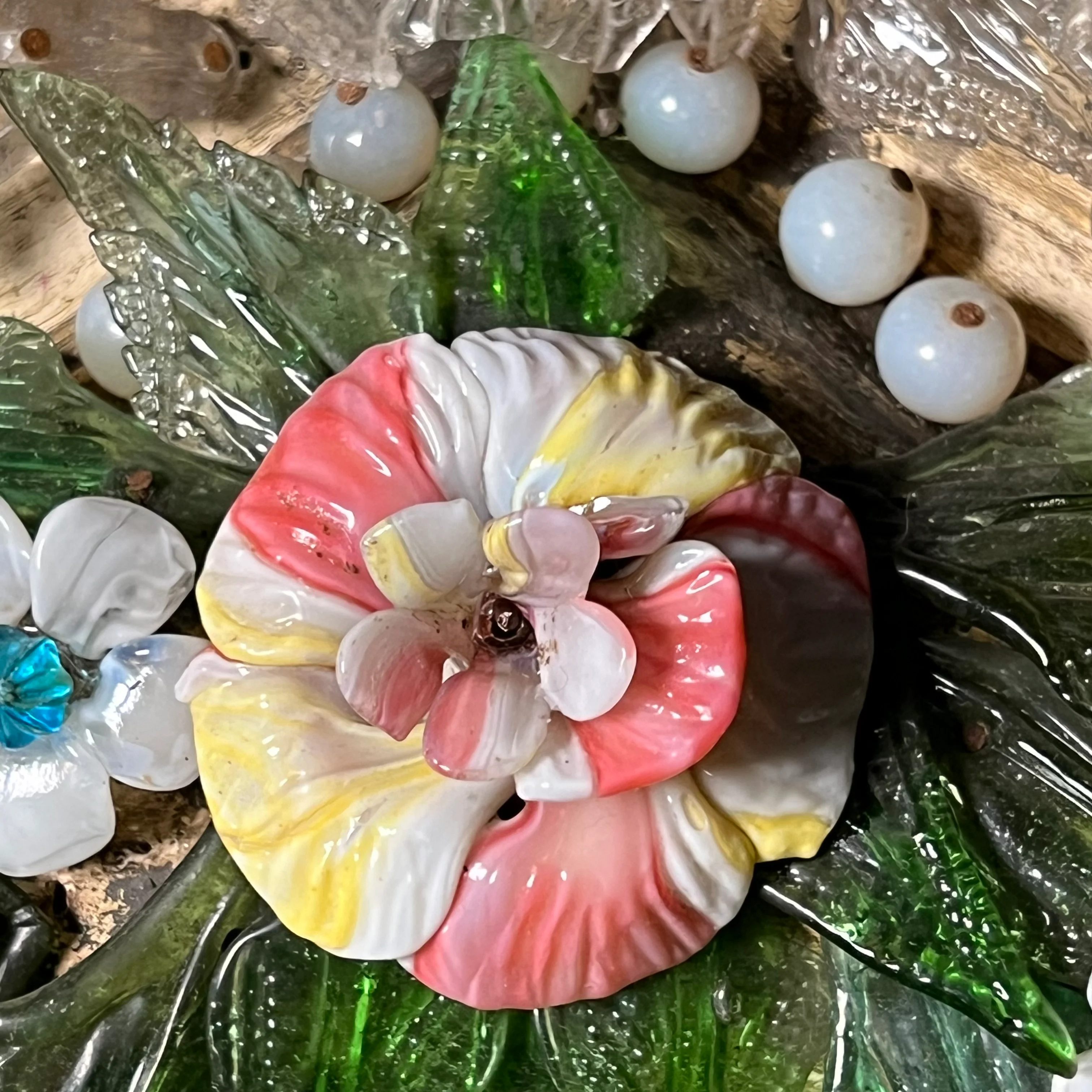 Italian Venetian “Primavera” Murano Mirror c.1860 - Image 15